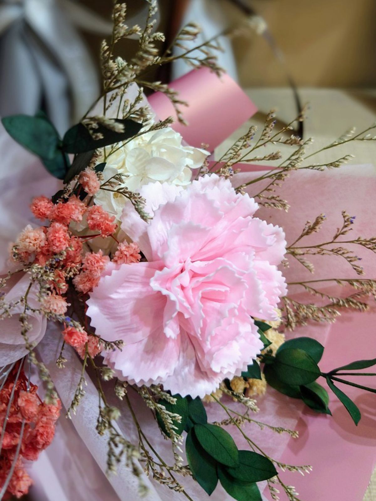 台灣現貨母親節。香氛皂康乃馨花束 香皂花 永生花 乾燥花 母親節花束 禮物 康乃馨 香氛 浪漫 感恩花束 母親節首選