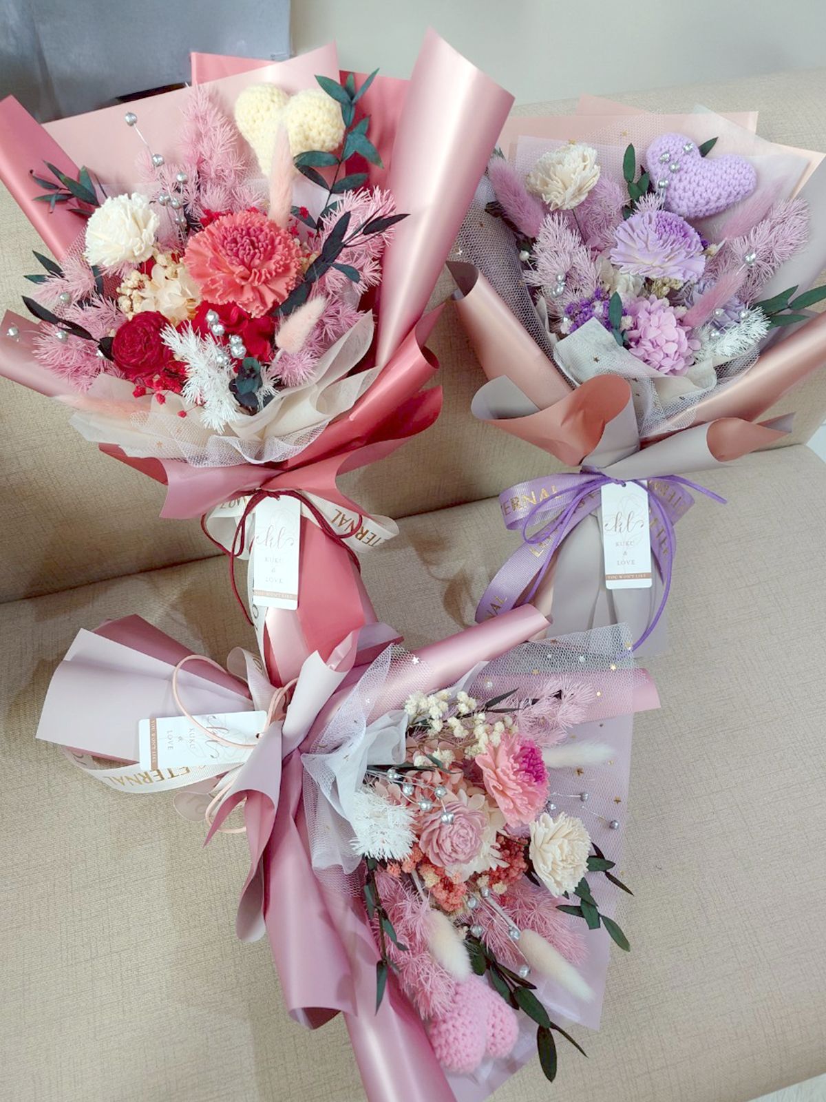 台灣現貨母親節。香氛索拉康乃馨大花束 永生花 乾燥花 母親節花束 禮物 康乃馨花束 香氛  感恩花束
