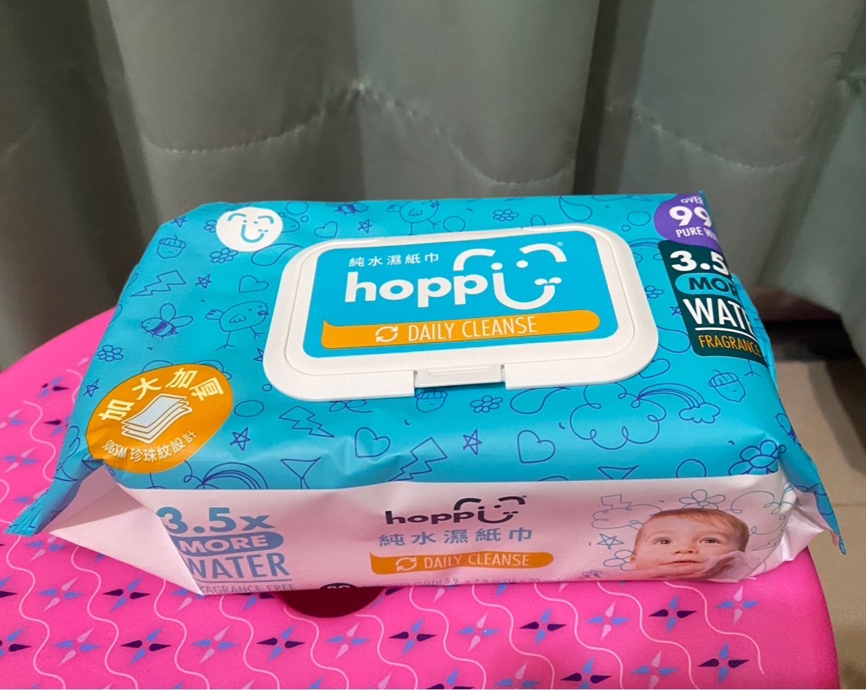 ￼Hoppi純水嬰兒濕紙巾80抽