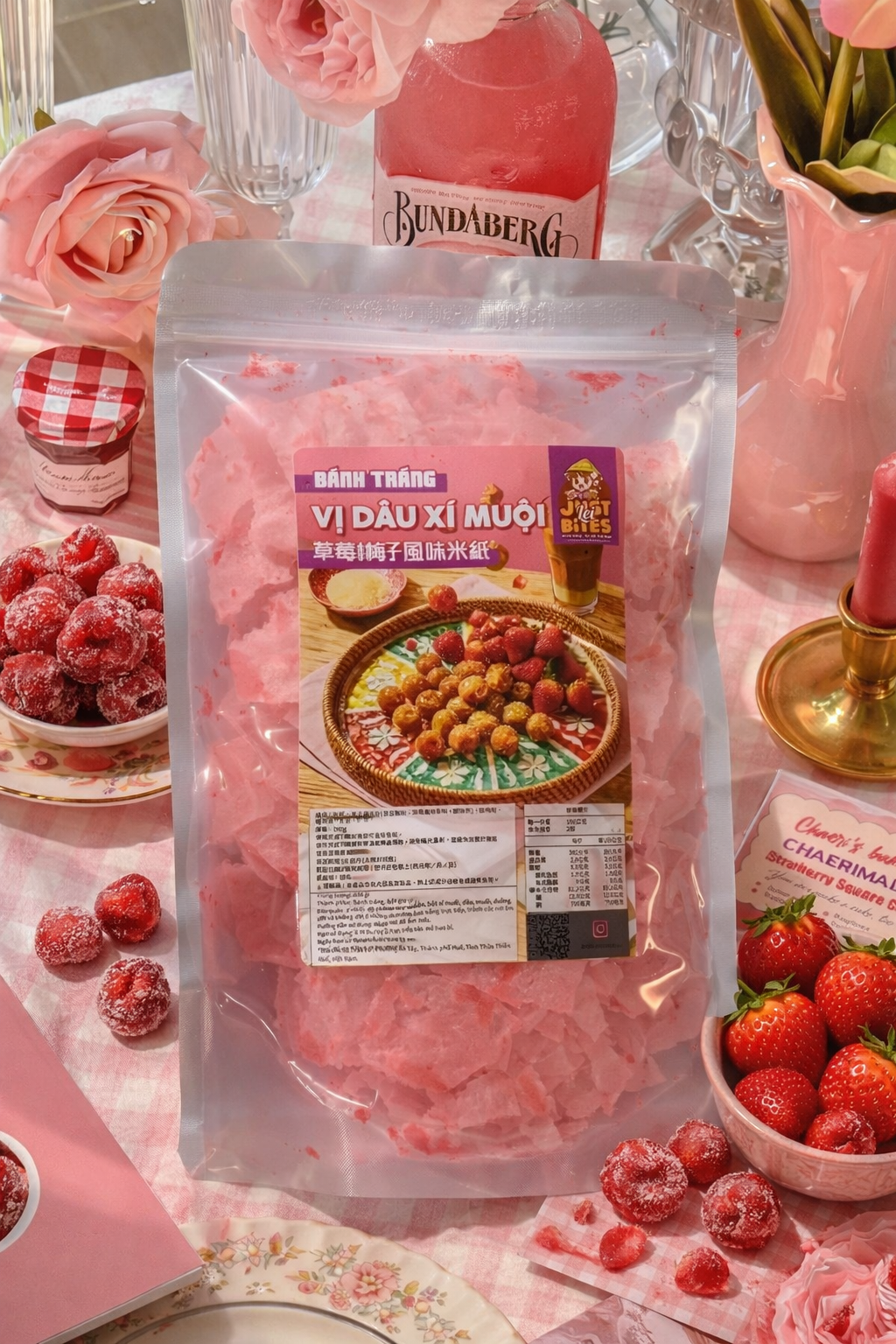 草莓梅子風味米紙（預購）