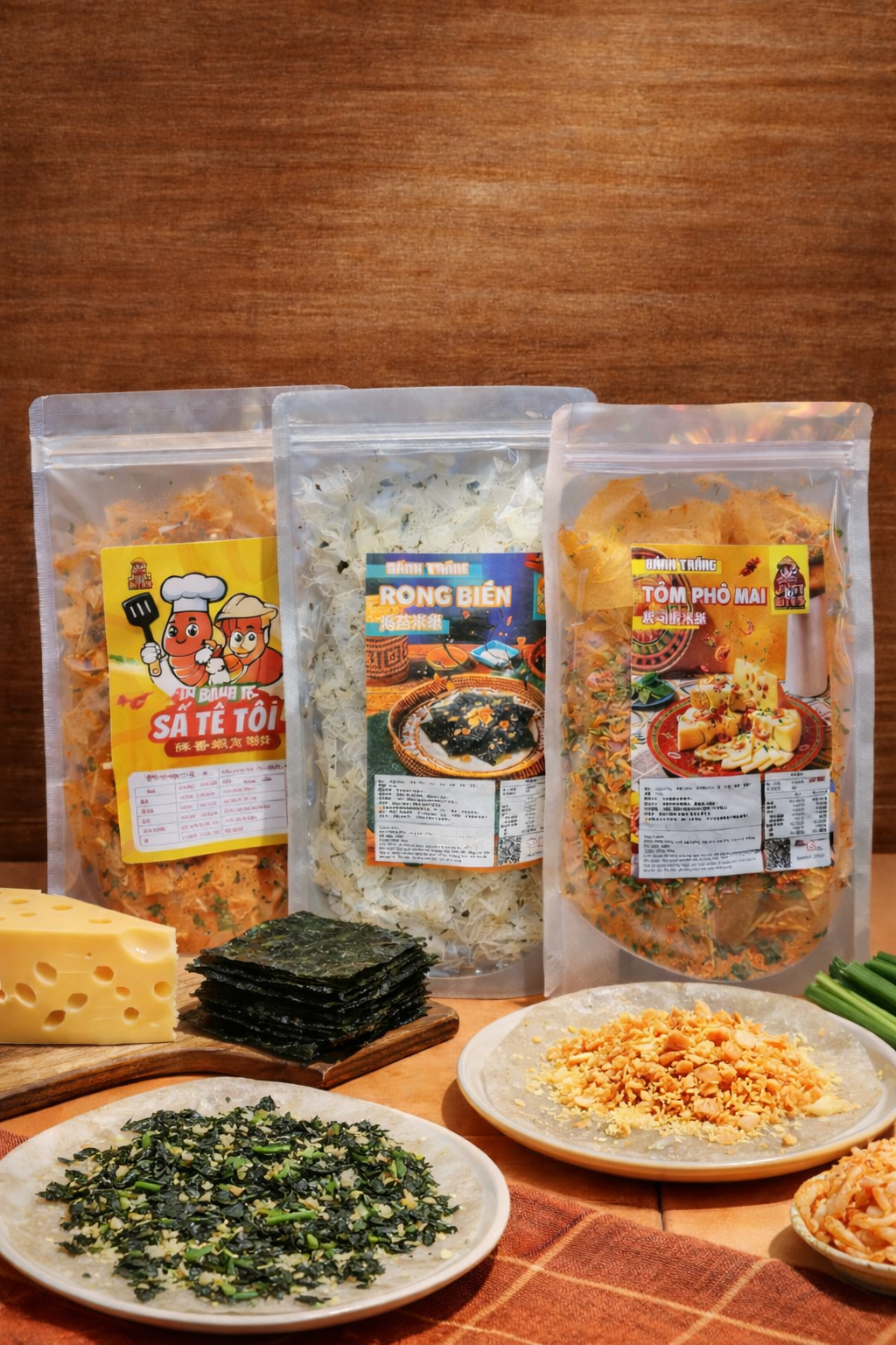 起司蝦 × 蔥蝦 × 海苔 不辣三入組（現貨）