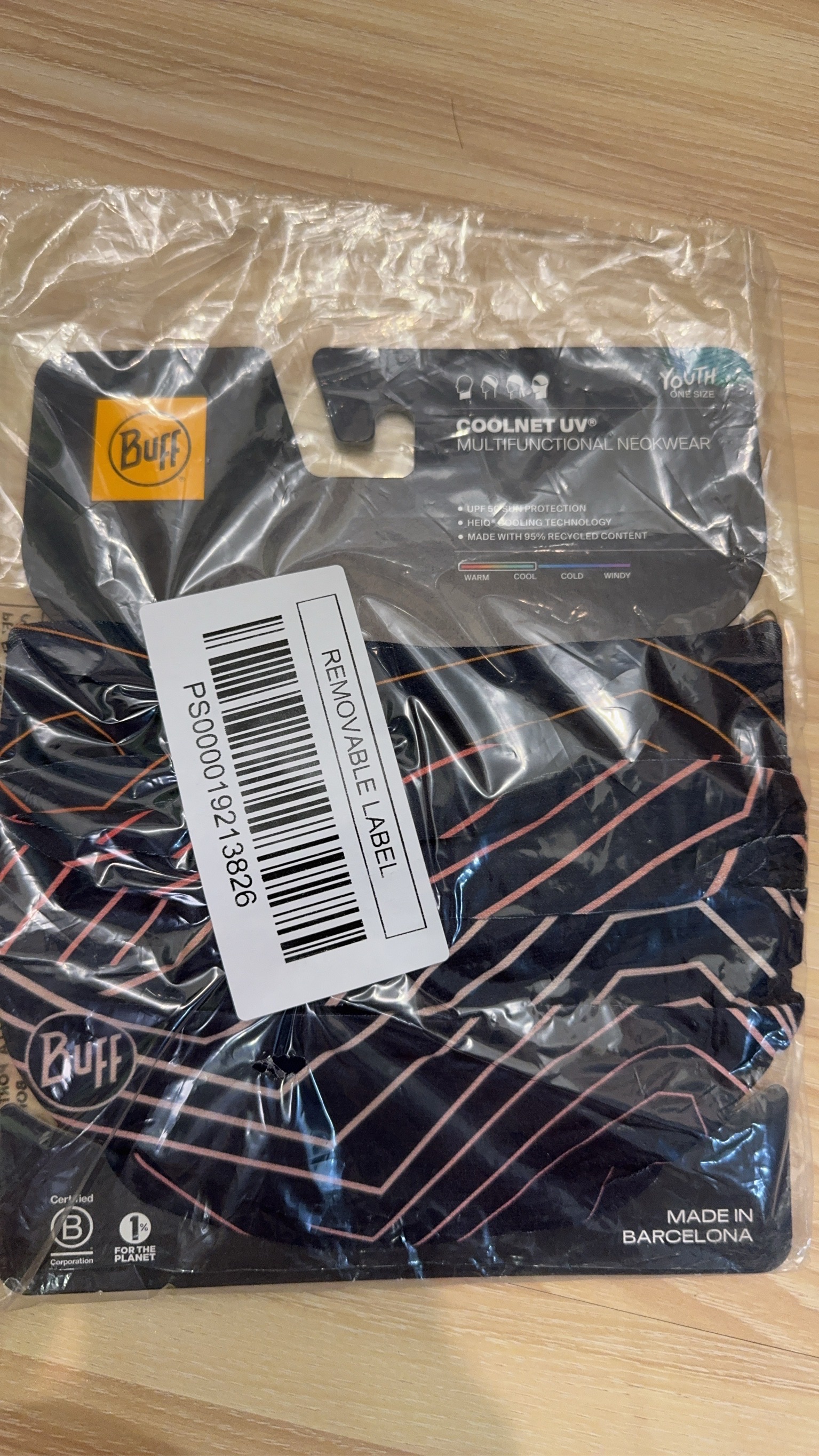 Buff ® Coolnet 抗UV頭巾 多款式（藍線條（兒童或瘦小身形）