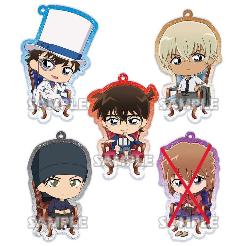 【模販珍藏館】*現貨* 武士道 名偵探柯南 金蔥壓克力吊飾 椅子 柯南 赤井秀一 安室透 怪盜基德 轉蛋 扭蛋