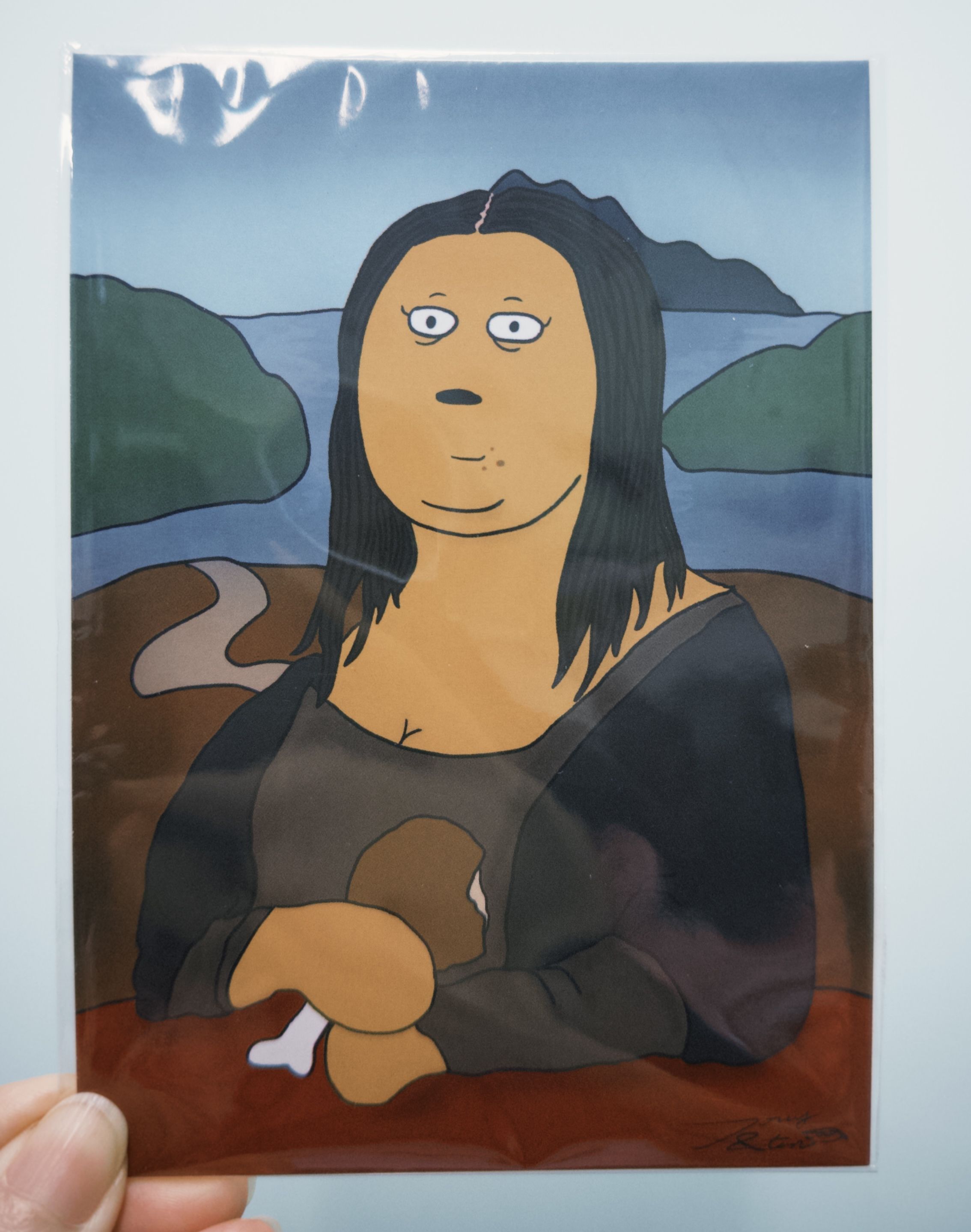 屎蛋唐尼聯名✨翻玩惡搞名畫系列很厚卡明信片