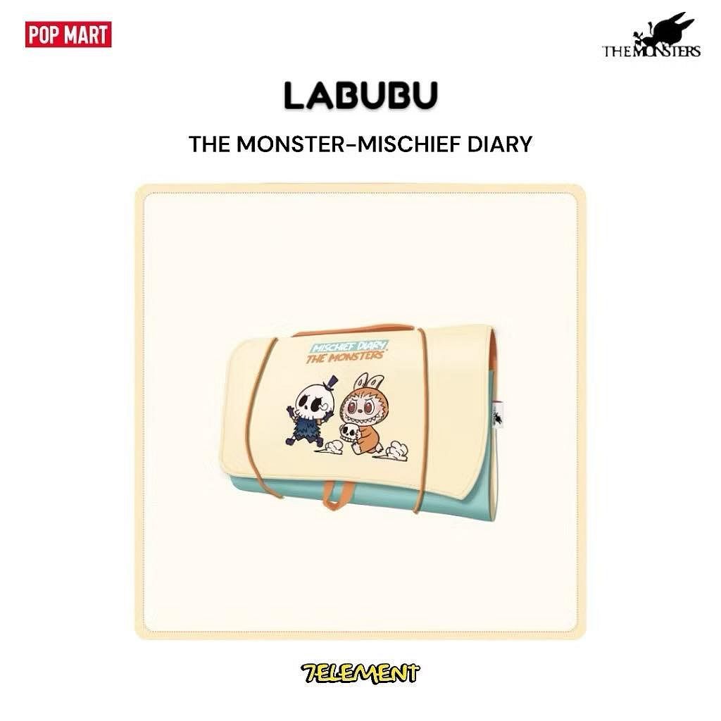 全新現貨‼️泡泡瑪特 POP MART 官方正品 LABUBU顽皮日记系列-洗漱包 拉布布