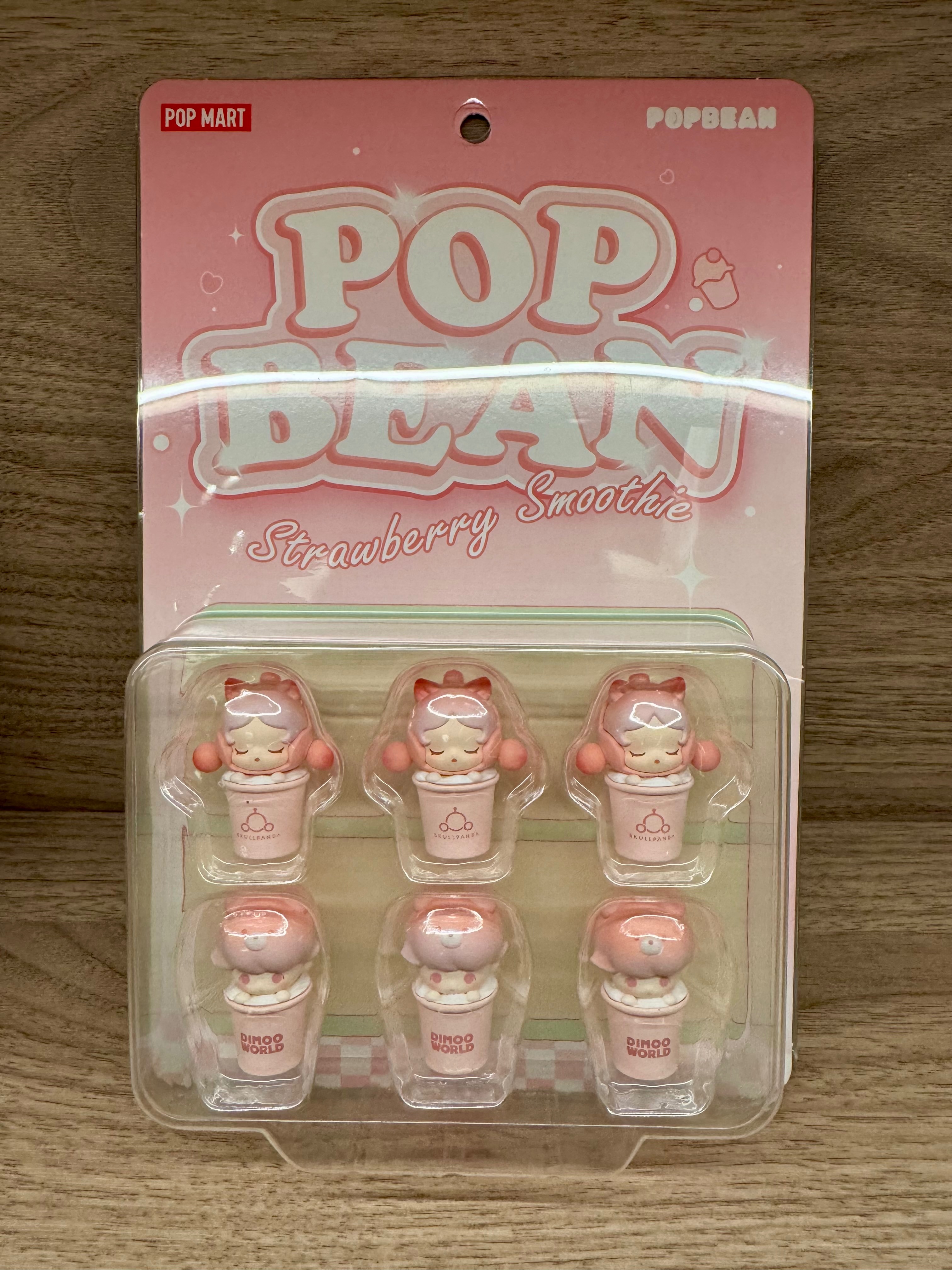 全新快速出貨❣️POPMART泡泡瑪特 台灣限定 草莓奶昔 萌粒 Dimoo SKULLPANDA