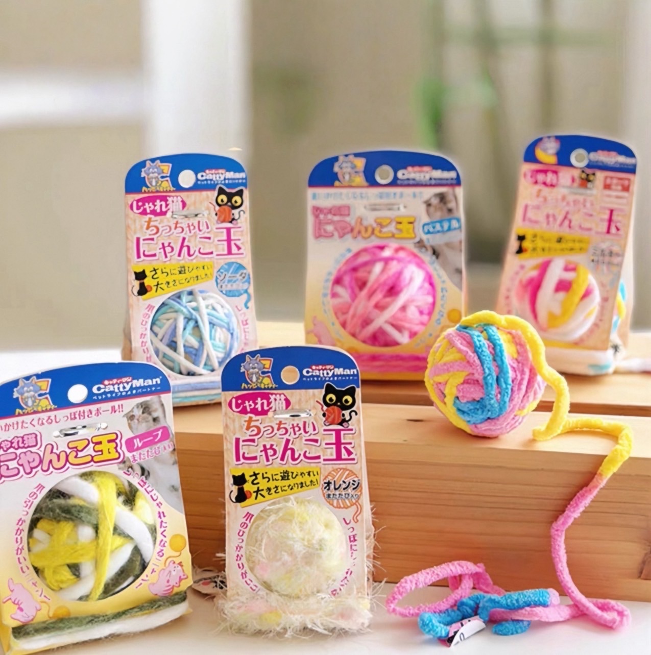 日本限定CATTY MAN 鈴鐺鐺QQ毛線球🧶