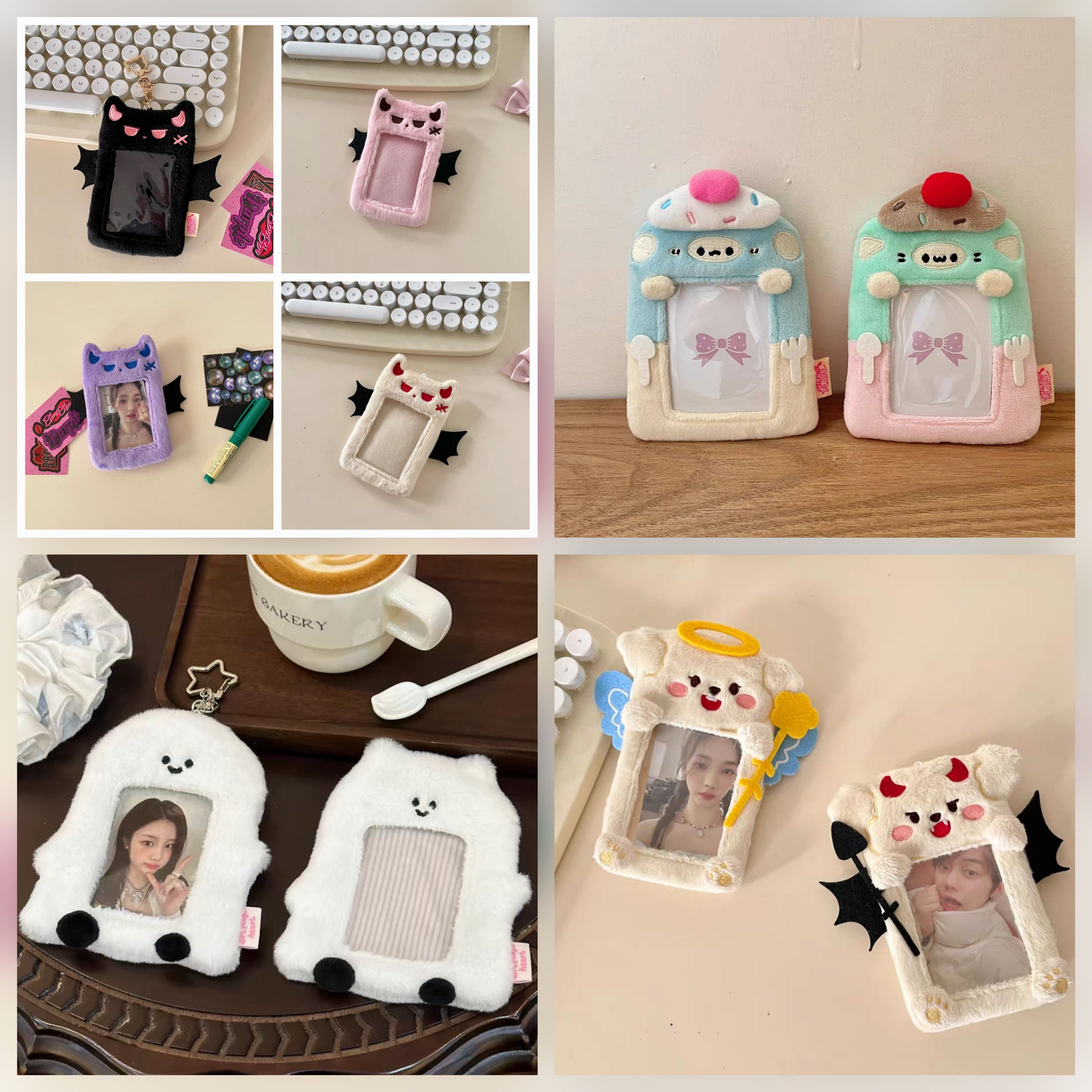 造型毛絨卡套 附鑰匙圈 正版