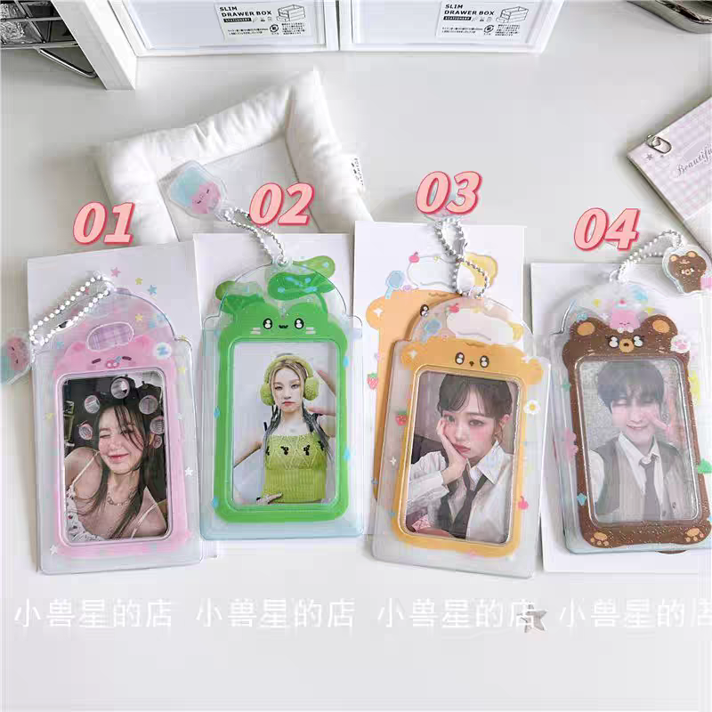 動物系卡套 吊飾為隨機款式