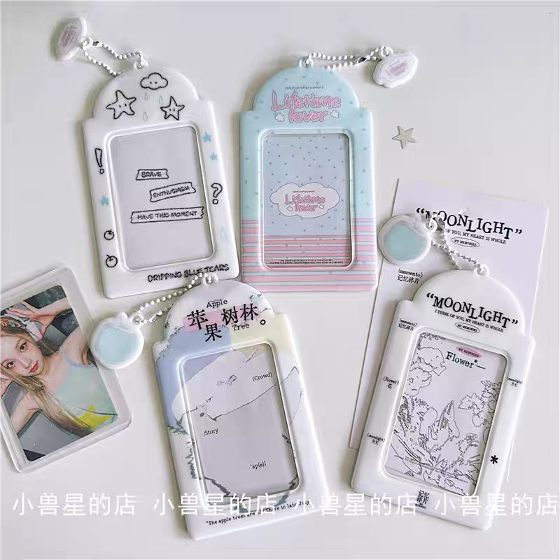 文青風卡套 吊飾是隨機款式