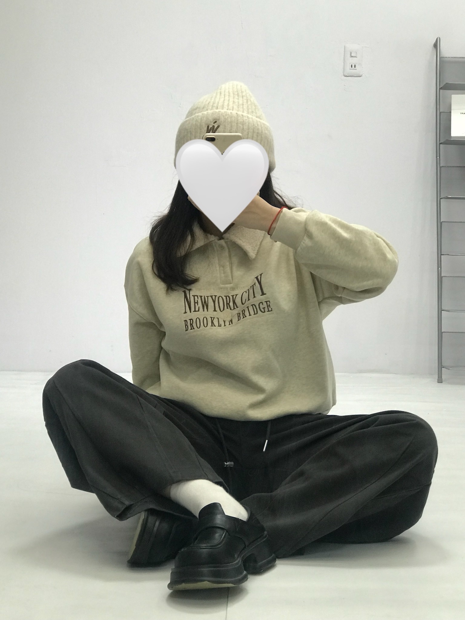 ［現貨］羊羔毛翻領衛衣🐑