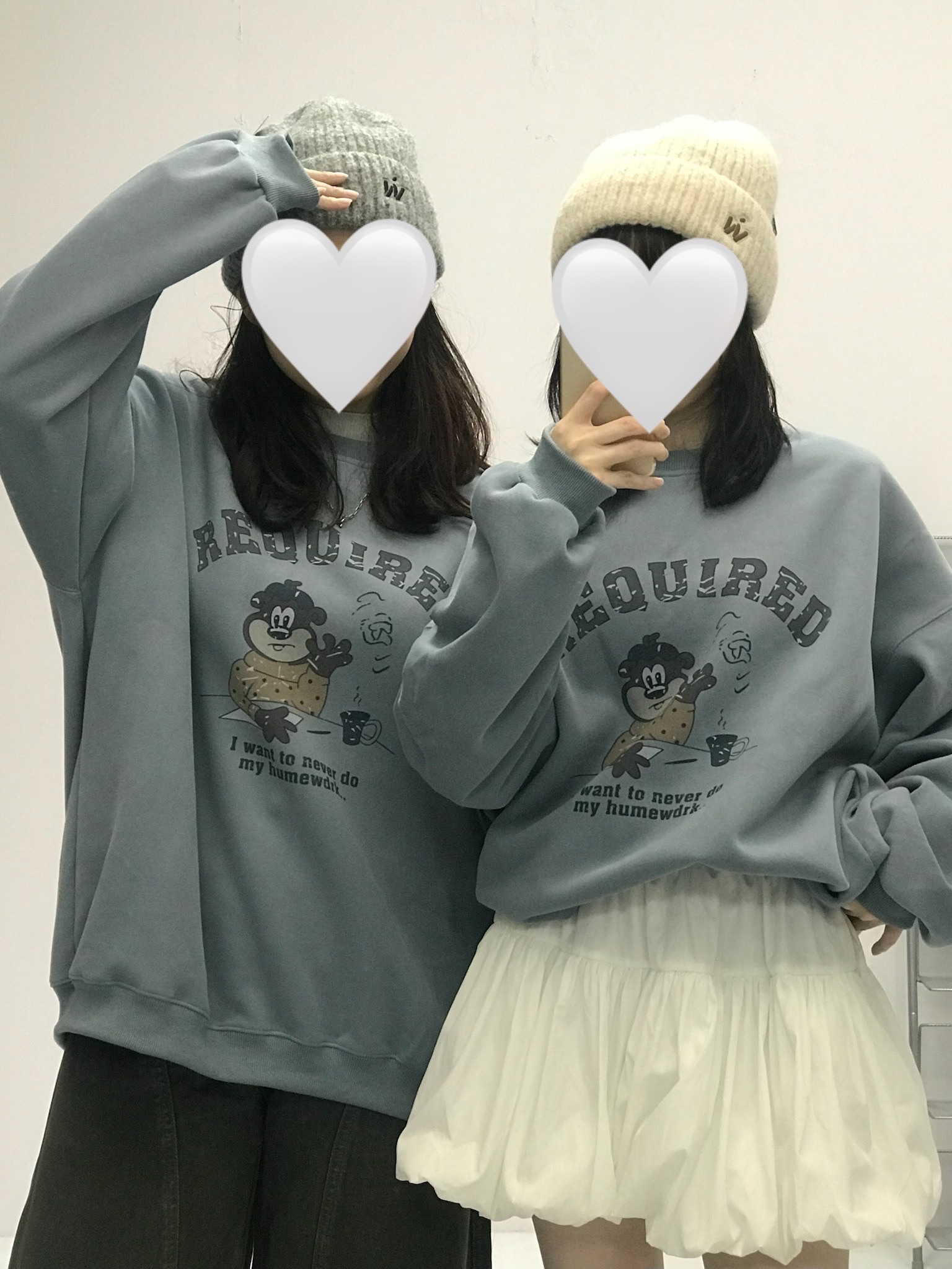 ［現貨］莫蘭迪藍熊熊大學Ｔ