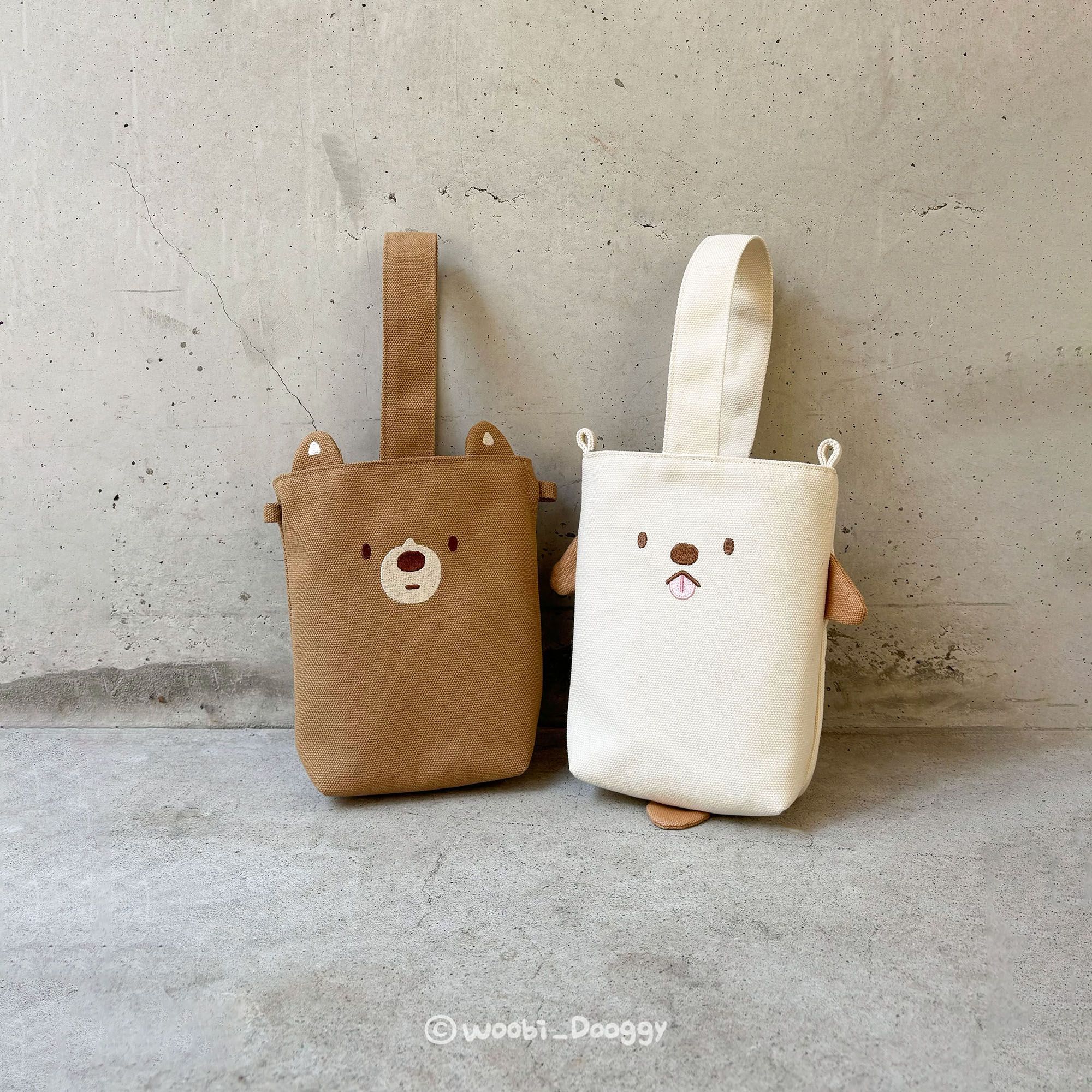 兩用帆布小提袋（附背帶）