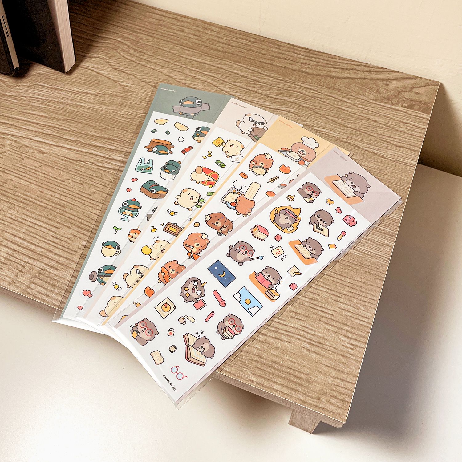 長長的圖鑑貼紙