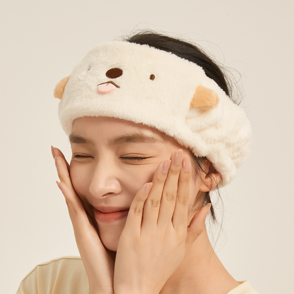 絨毛立體洗臉髮帶