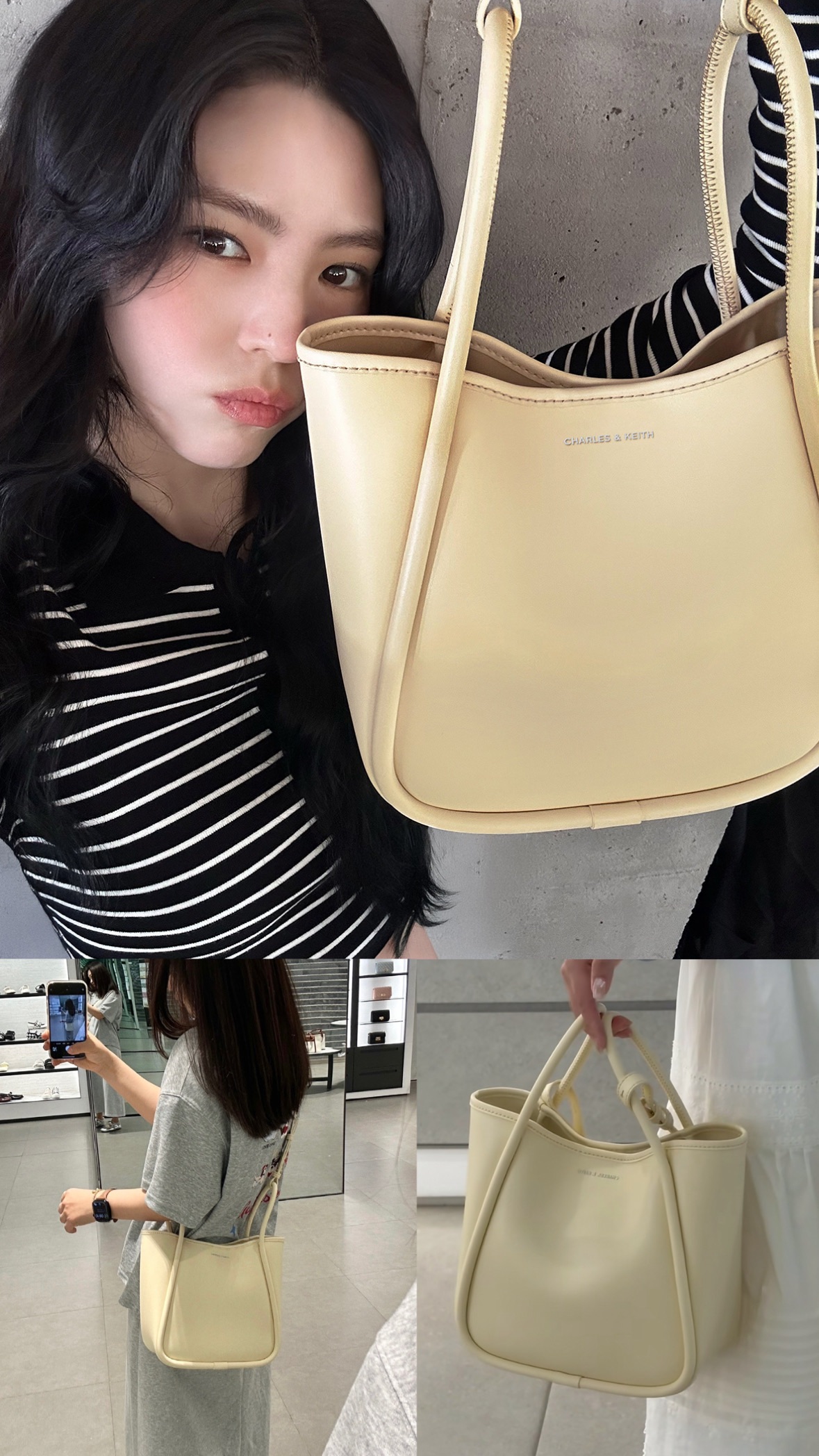 ＜預購＞小ck托特包 買大送小（手納包）