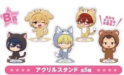 B立牌+C夾鏈袋+D壓克力徽章夾+E卡片