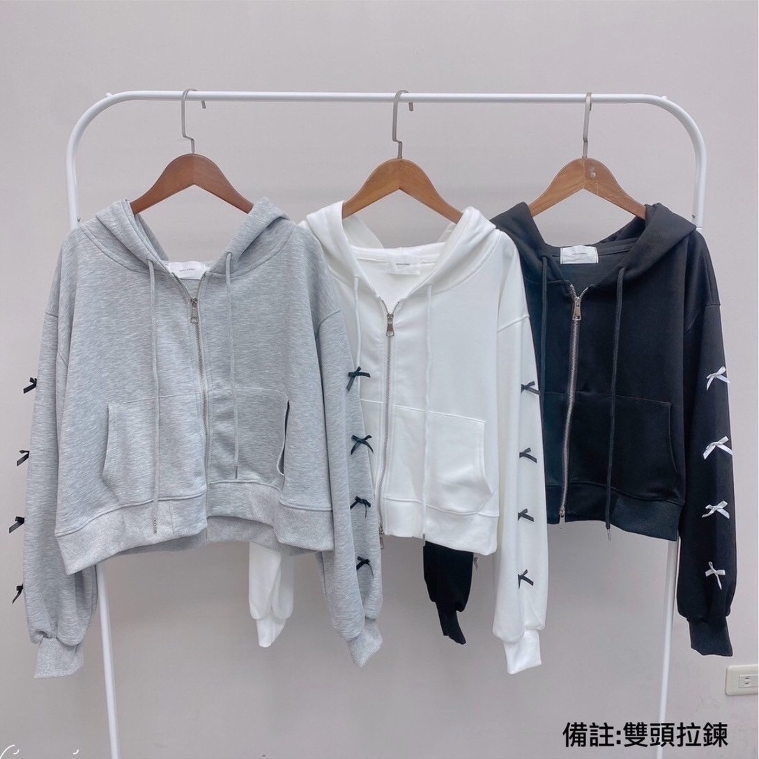 ㅣ現貨ㅣ𝟭𝟱𝟰𝙨𝙝𝙤𝙥 蝴蝶結太空棉連帽外套