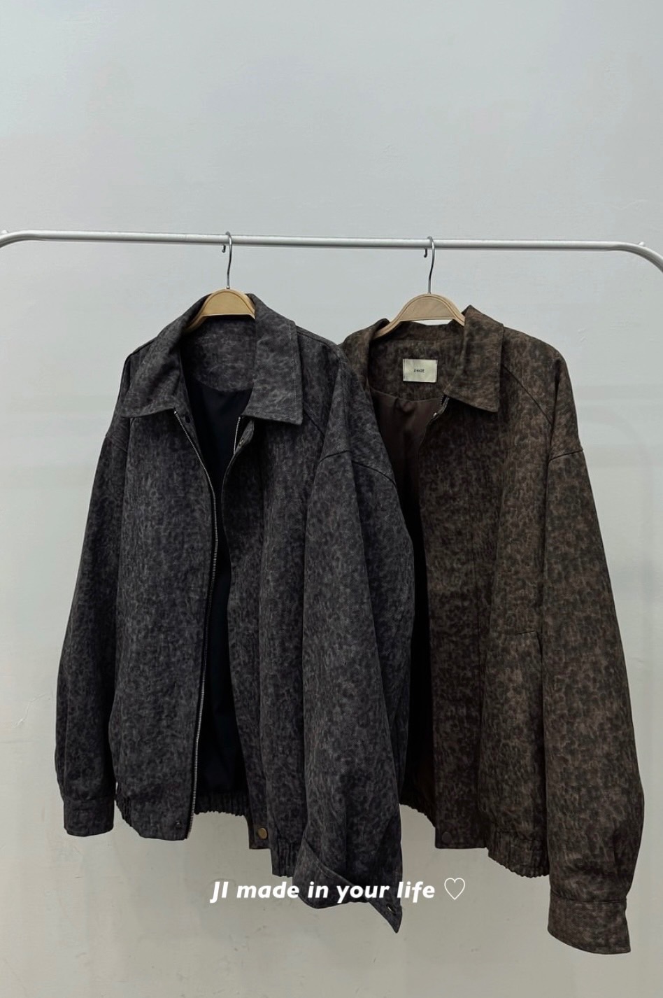 ㅣ現貨➕男女款ㅣ𝟭𝟱𝟰𝙨𝙝𝙤𝙥 洗水豹紋挺料外套