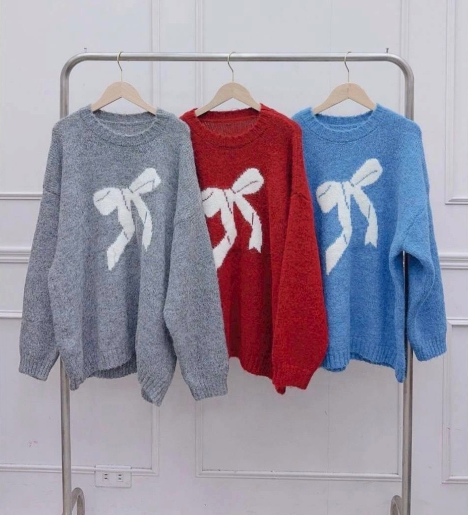 ㅣ現貨ㅣ𝟭𝟱𝟰𝙨𝙝𝙤𝙥 大蝴蝶結羊駝絨毛衣