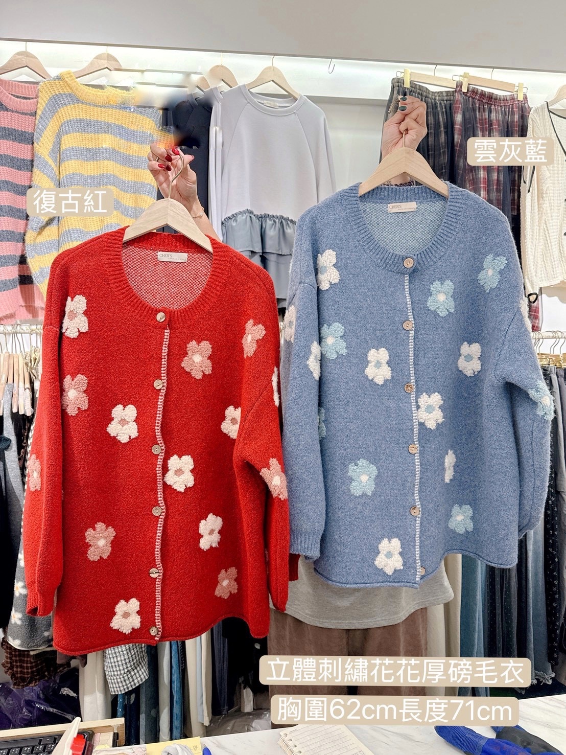 ㅣ現貨ㅣ𝟭𝟱𝟰𝙨𝙝𝙤𝙥 復古花花針織外套