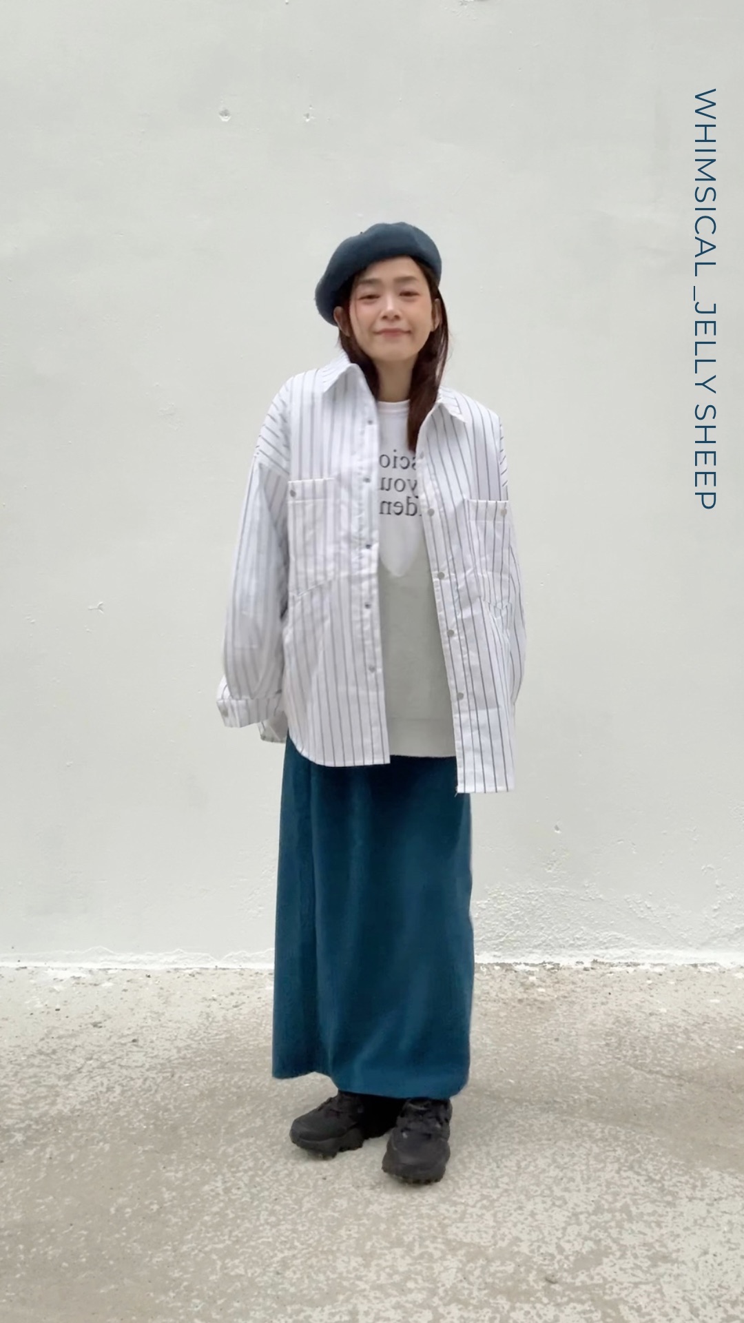 隽永無性別豎條紋薄舖棉襯衫-男女朋友搶穿的一件上衣