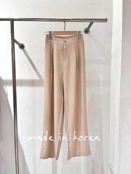 經典百搭春夏打摺西裝長褲（正韓）