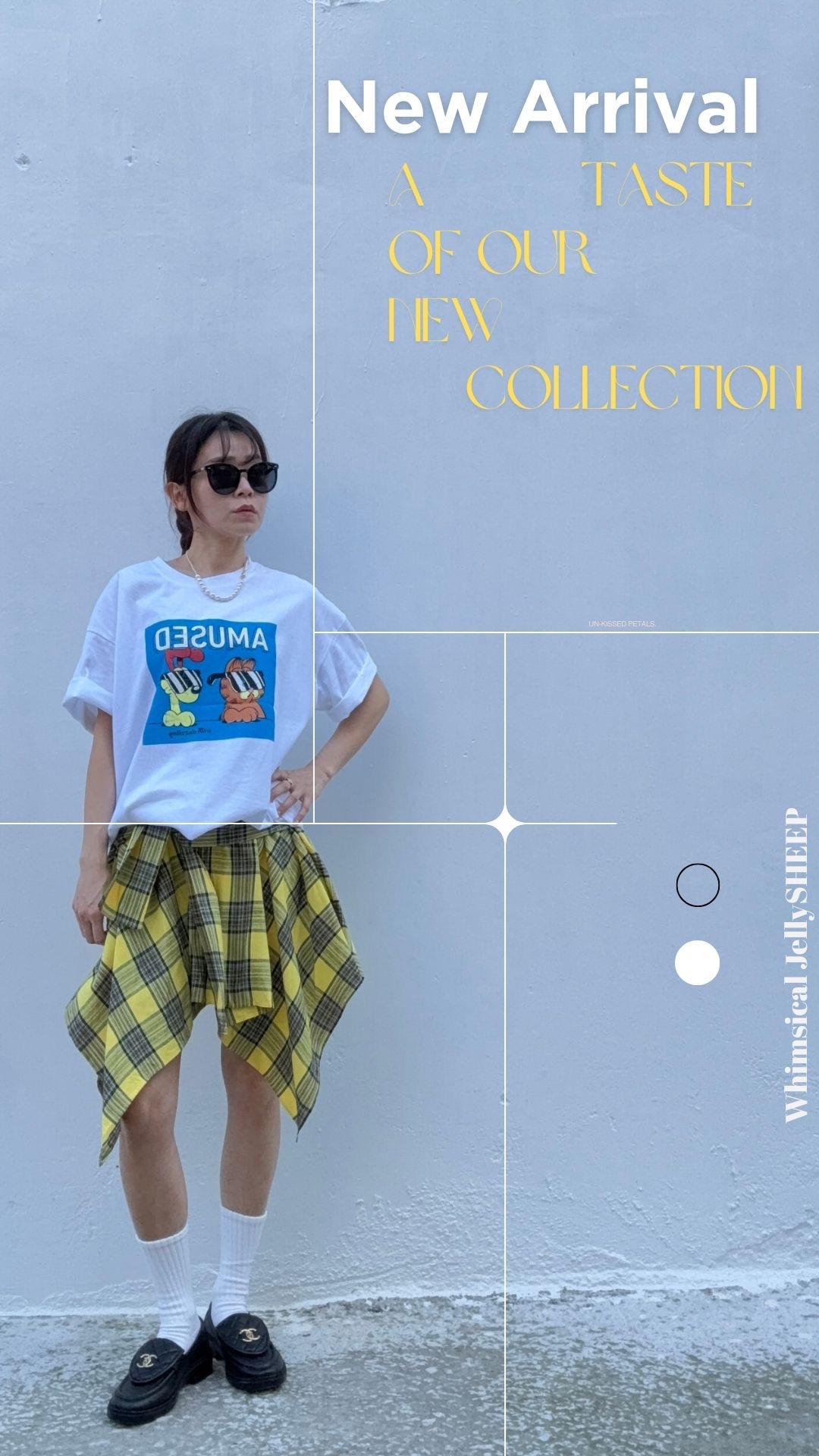 格紋控請看這～不规则襯衫式綁带格纹裙