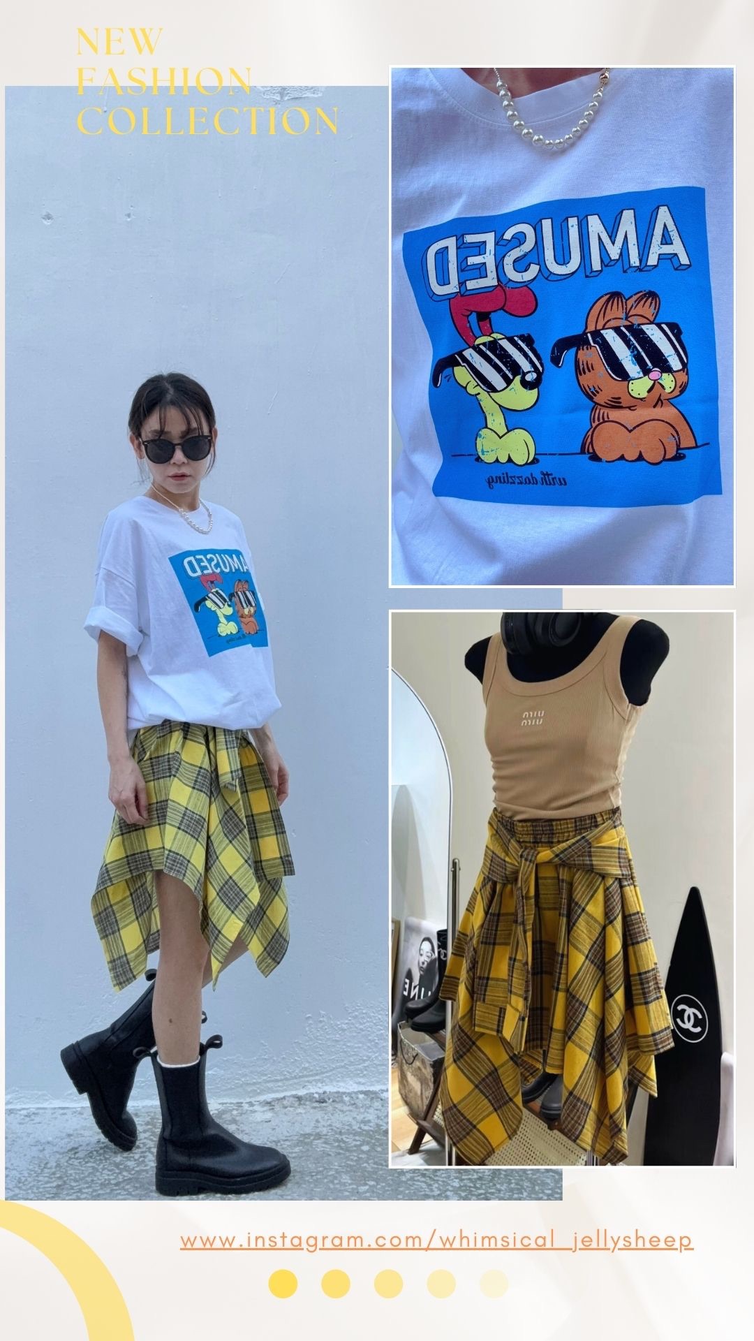 🐈‍⬛🐈Garfield加菲貓可愛造型棉tee 正韓