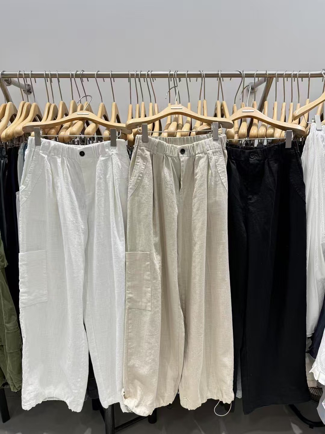 夏季準備來惹－純棉不限身型鬆緊口袋工裝褲PA-161051