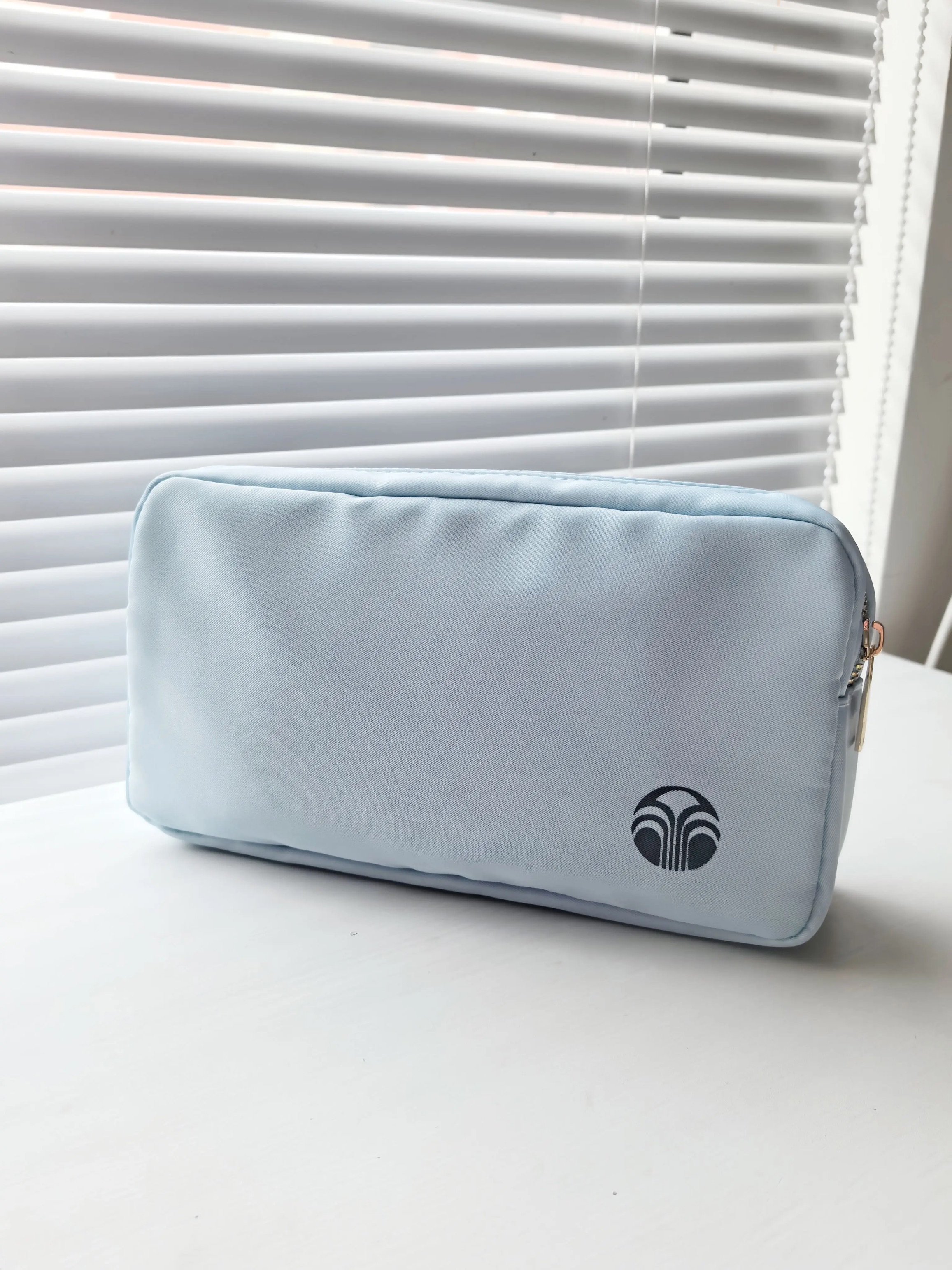 ins風素色高級nuskin如新週邊防水攜帶收納包 牛津布旅行化妝包