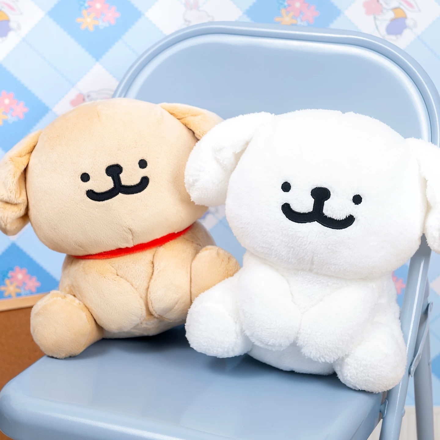 （預購14天）線條小狗坐姿娃＋披風小狗