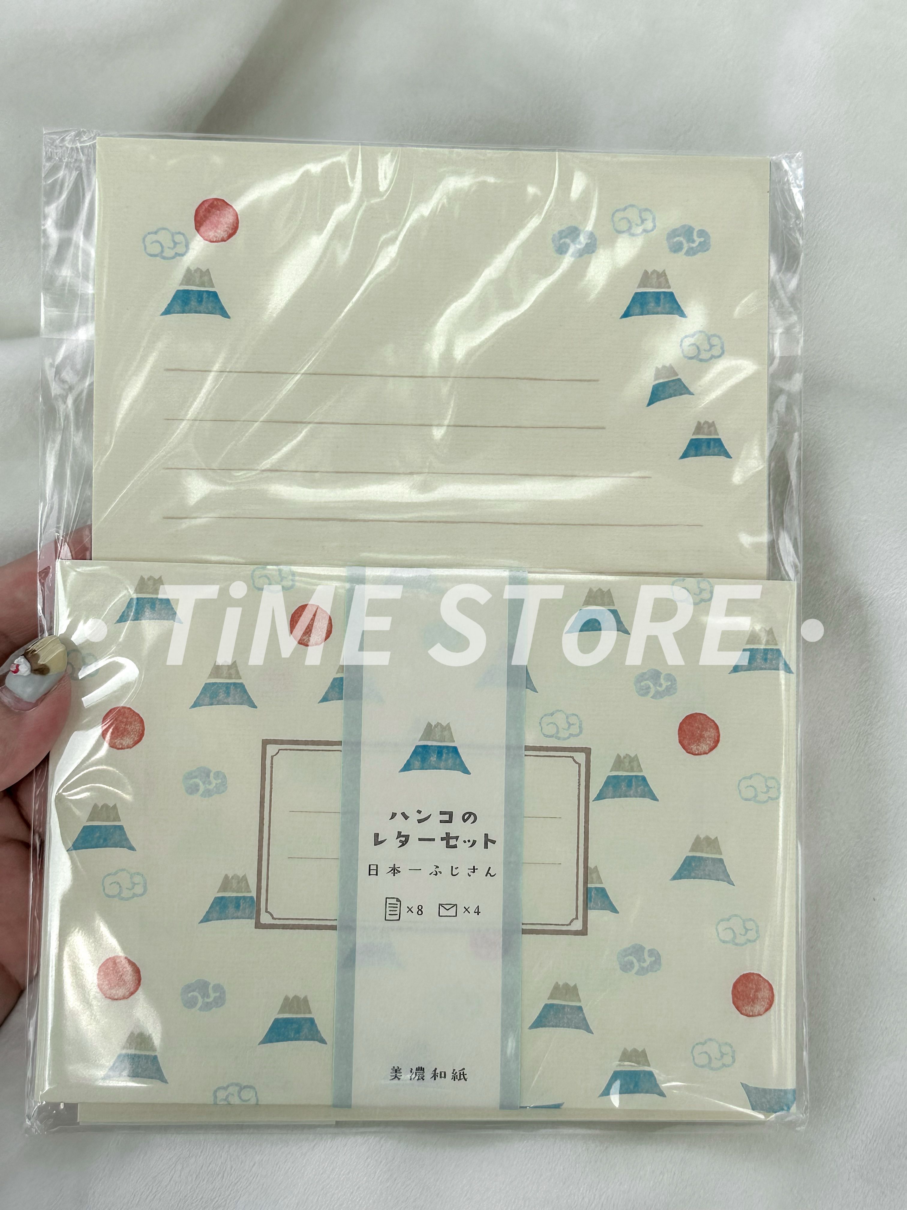 • 𝙏𝙞𝙈𝙀 𝙎𝙏𝙤𝙍𝙀 •  日本正版現貨 ✈️ 大阪 文具店 富士山信紙套裝