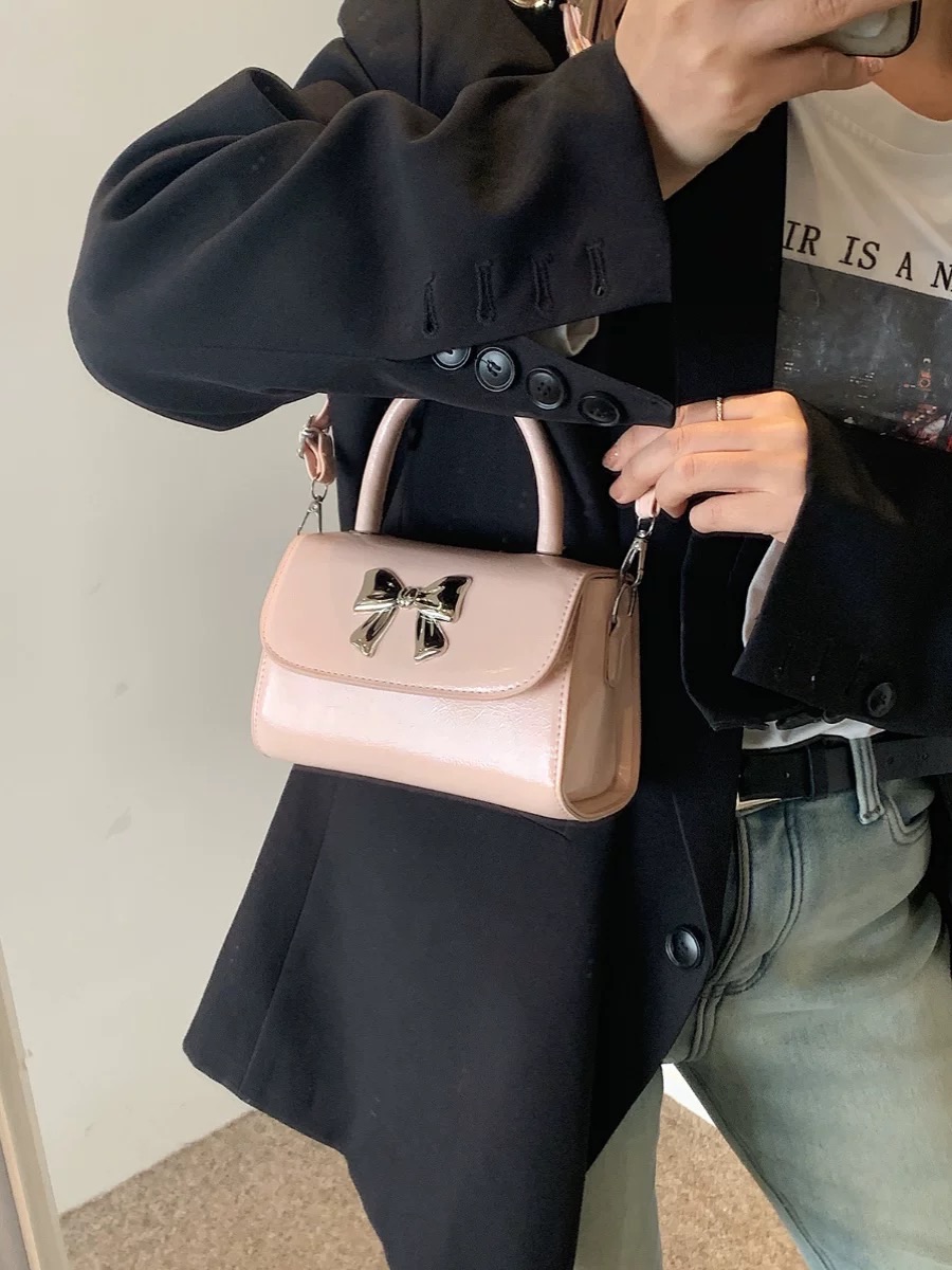 蝴蝶結斜挎小方包