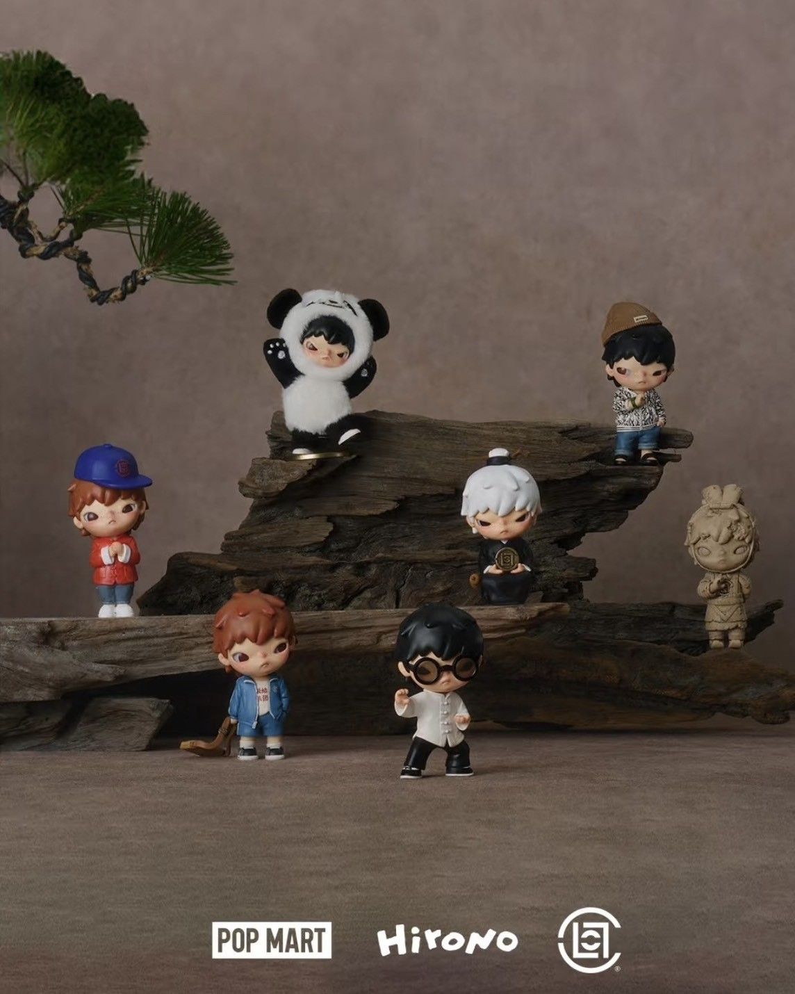 正版授權 POPMART x Clot 泡泡瑪特 聯名 小 野 公仔 手辦