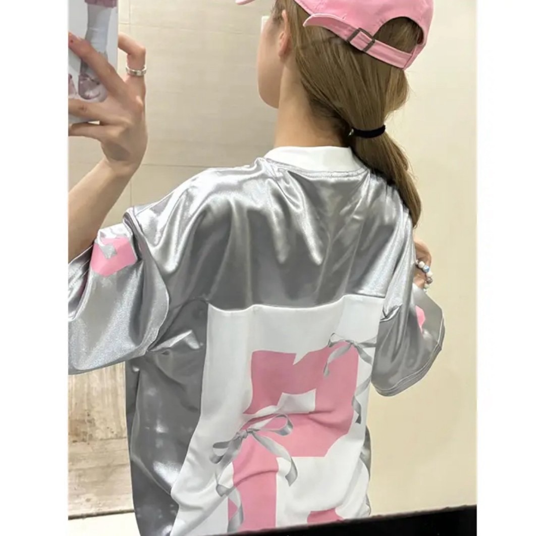 美式復古高街t恤女oversize夏季新款重磅短袖寬松v領設計感上衣服