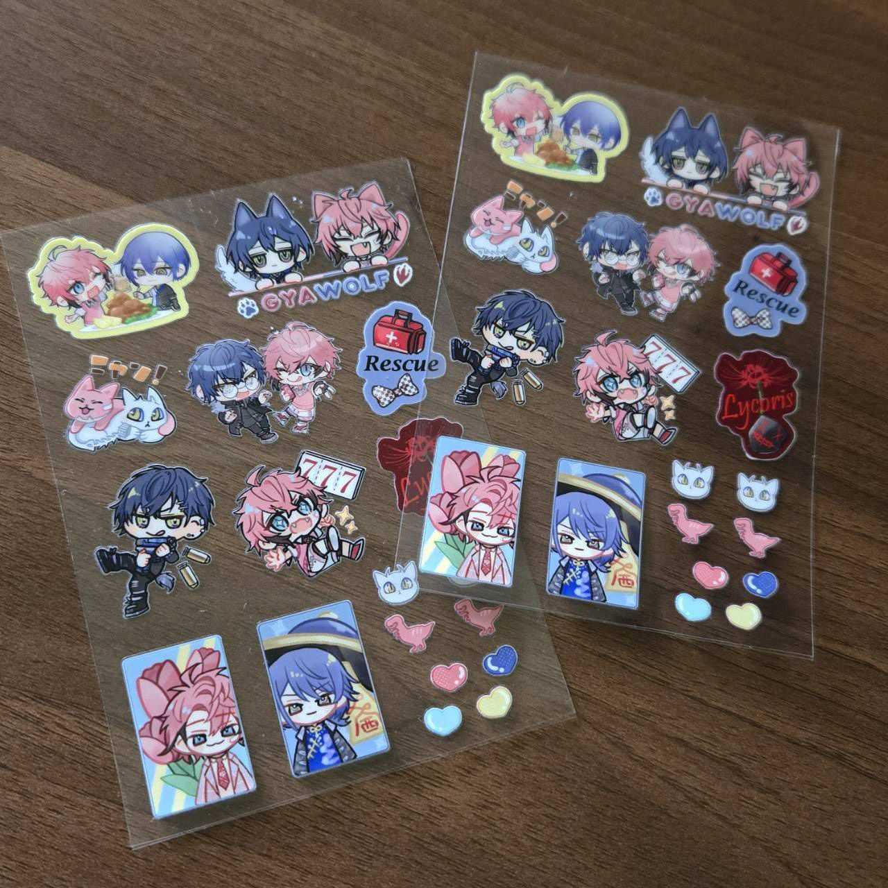 ぎゃうるふ 水晶轉印貼紙