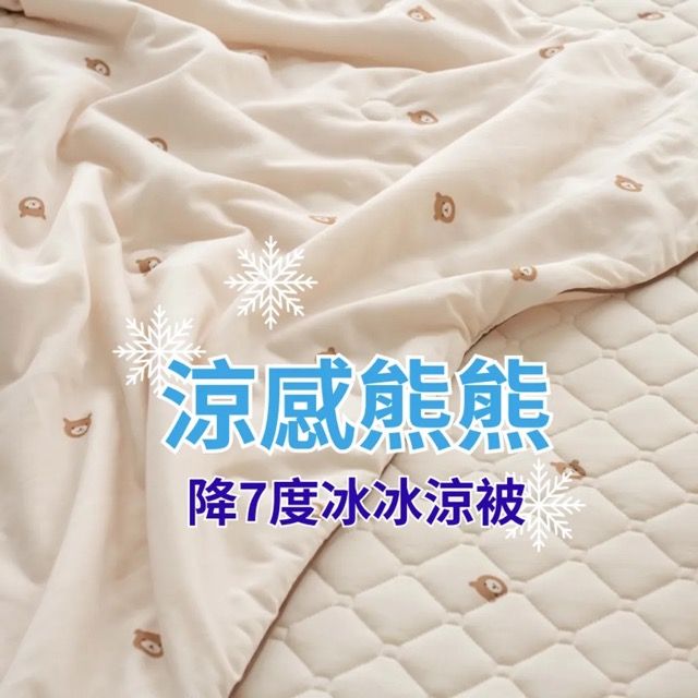 （預購）韓國涼感熊熊降溫涼被 冰冰被 涼感被_涼感紗纖維（3色）（中國代工）