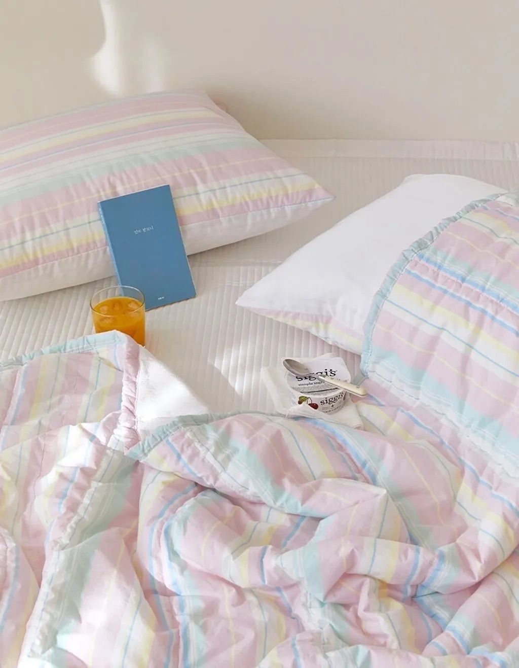 (預購)韓國maatila懷舊復古公寓雙材質涼被_60支高密度純棉x人造絲纖維(7色)