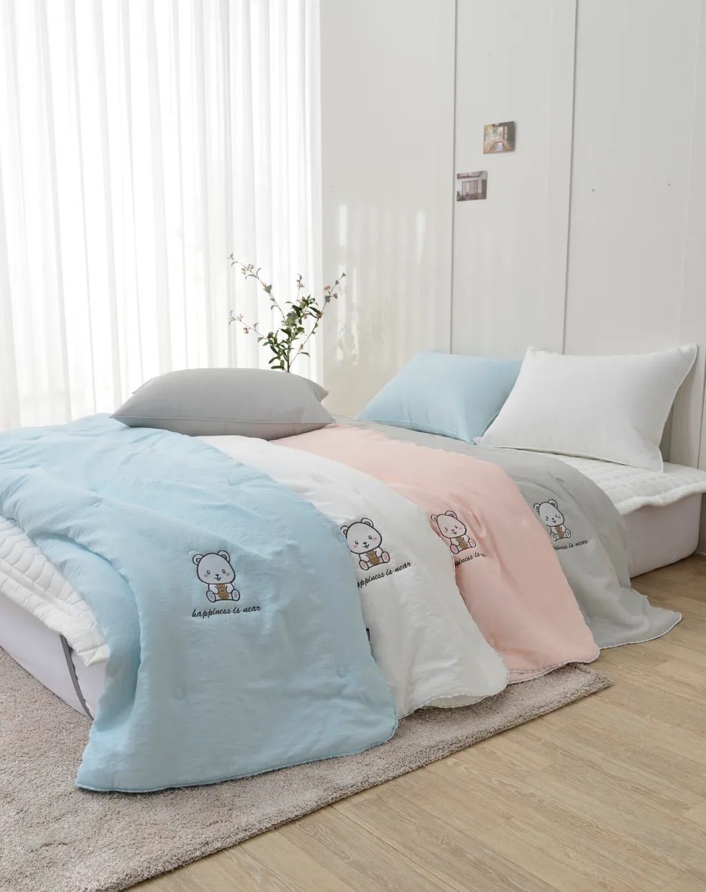 (預購)韓國涼感小熊日記沁涼舒眠被_莫代爾冷感纖維(4色)