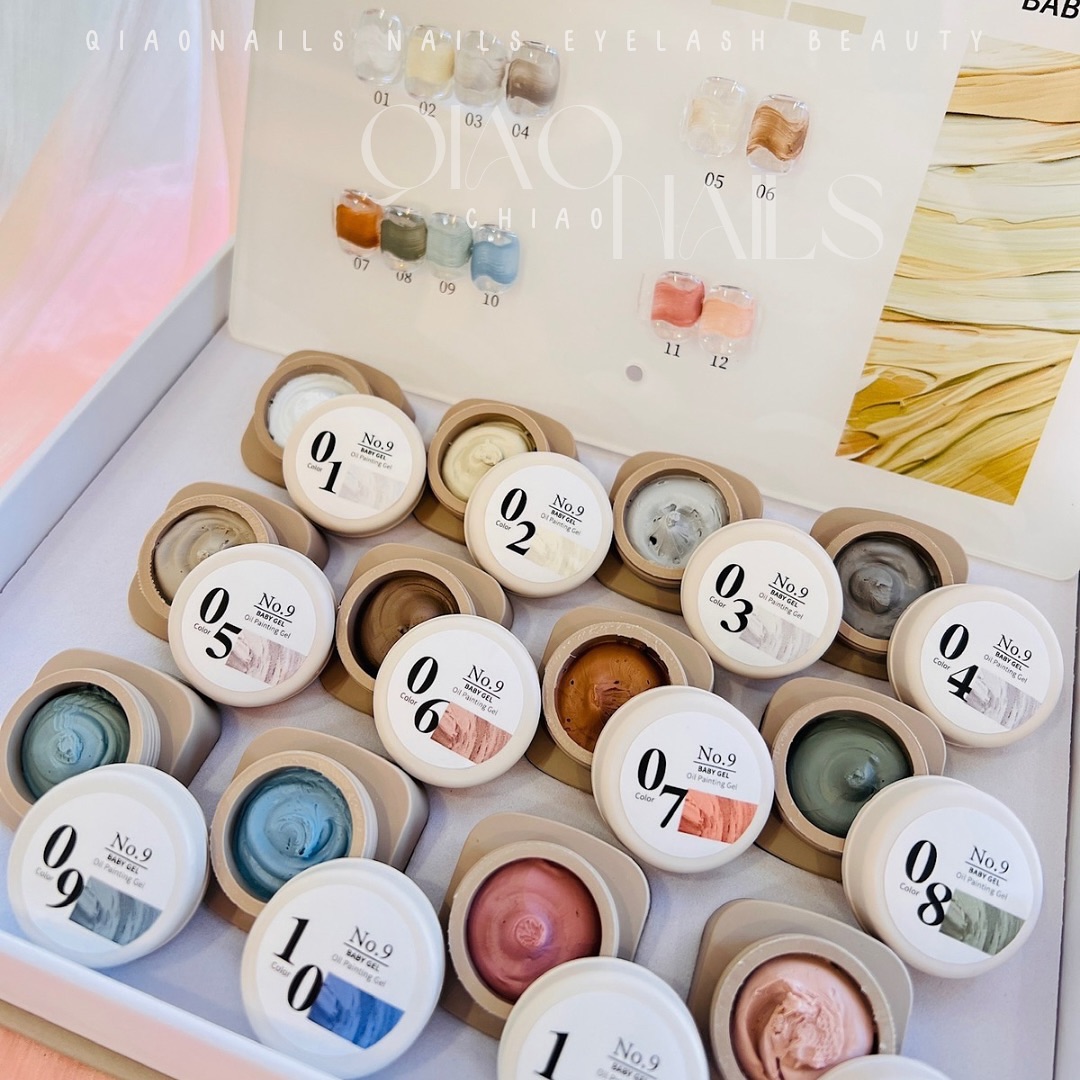 No.9礦彩肌理膠12色 單罐/套組