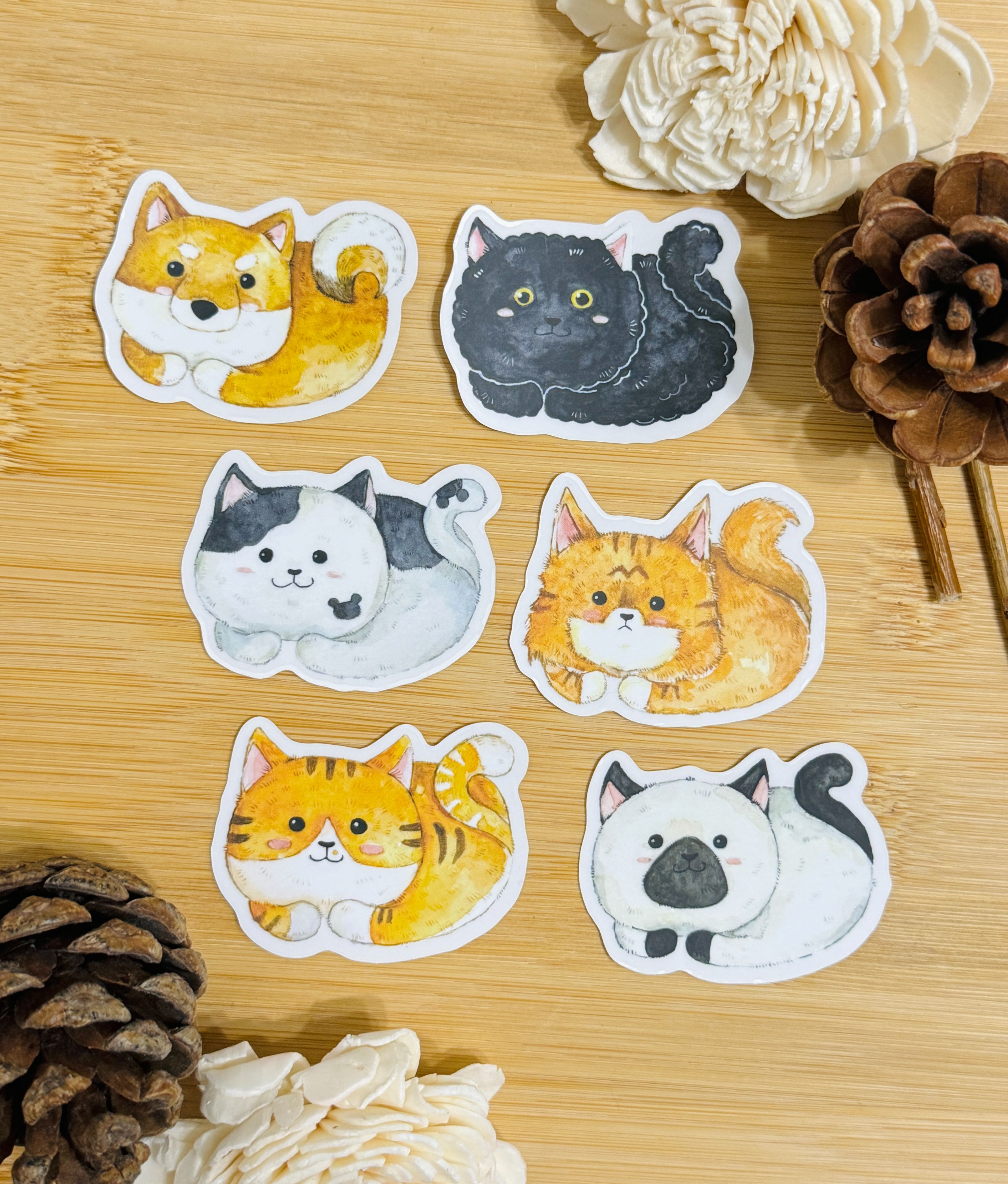 Mr.307 小七先生 _靜電貼紙-折手手系列