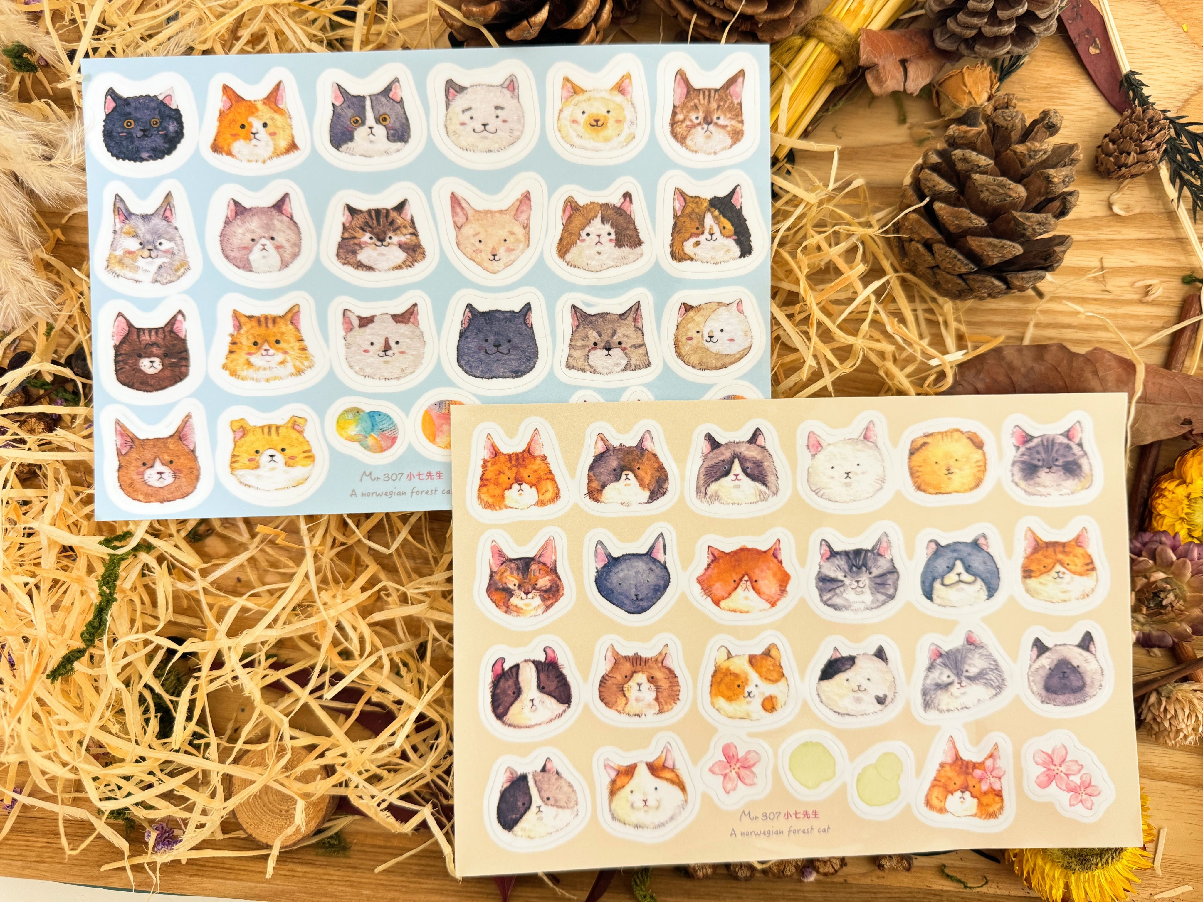 Mr.307 小七先生 - 角色圖鑑防水貼紙
