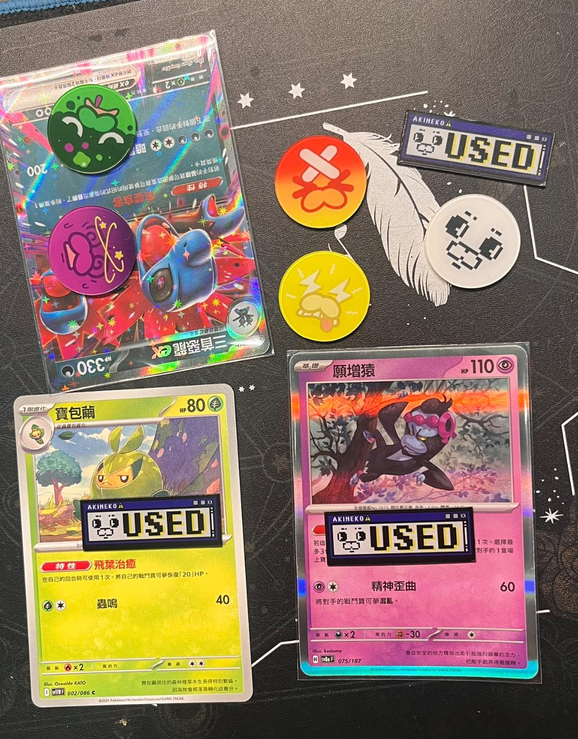 PTCG豹狀態板一組