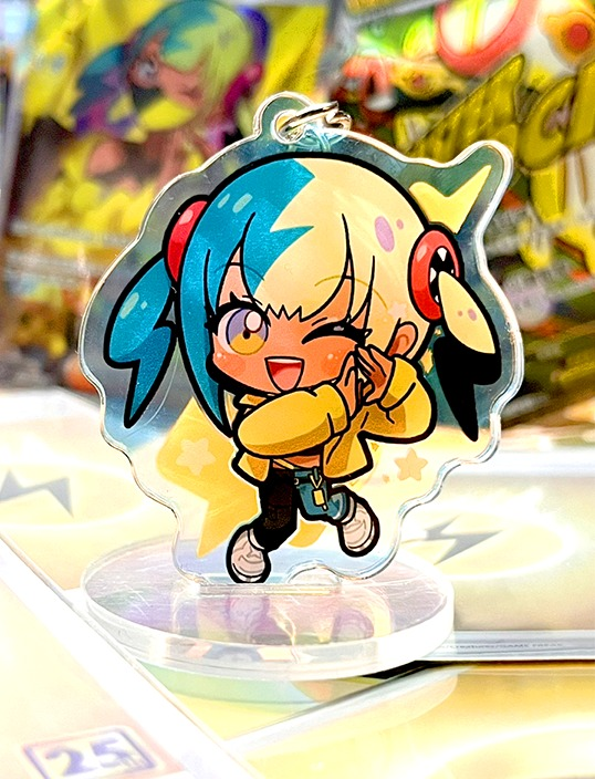 ZA寶可夢_卡娜莉炫彩吊飾_雙面同圖約6X6cm