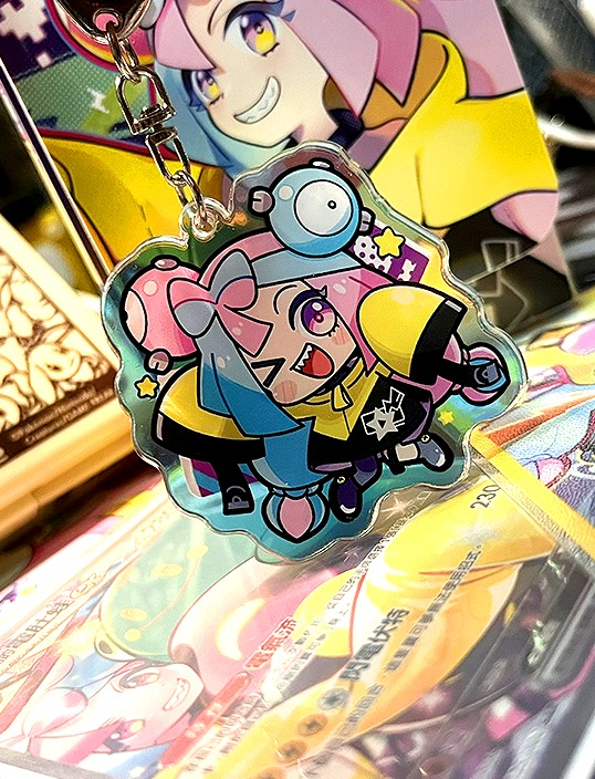 寶可夢_奇樹炫彩吊飾_雙面同圖約6X6cm