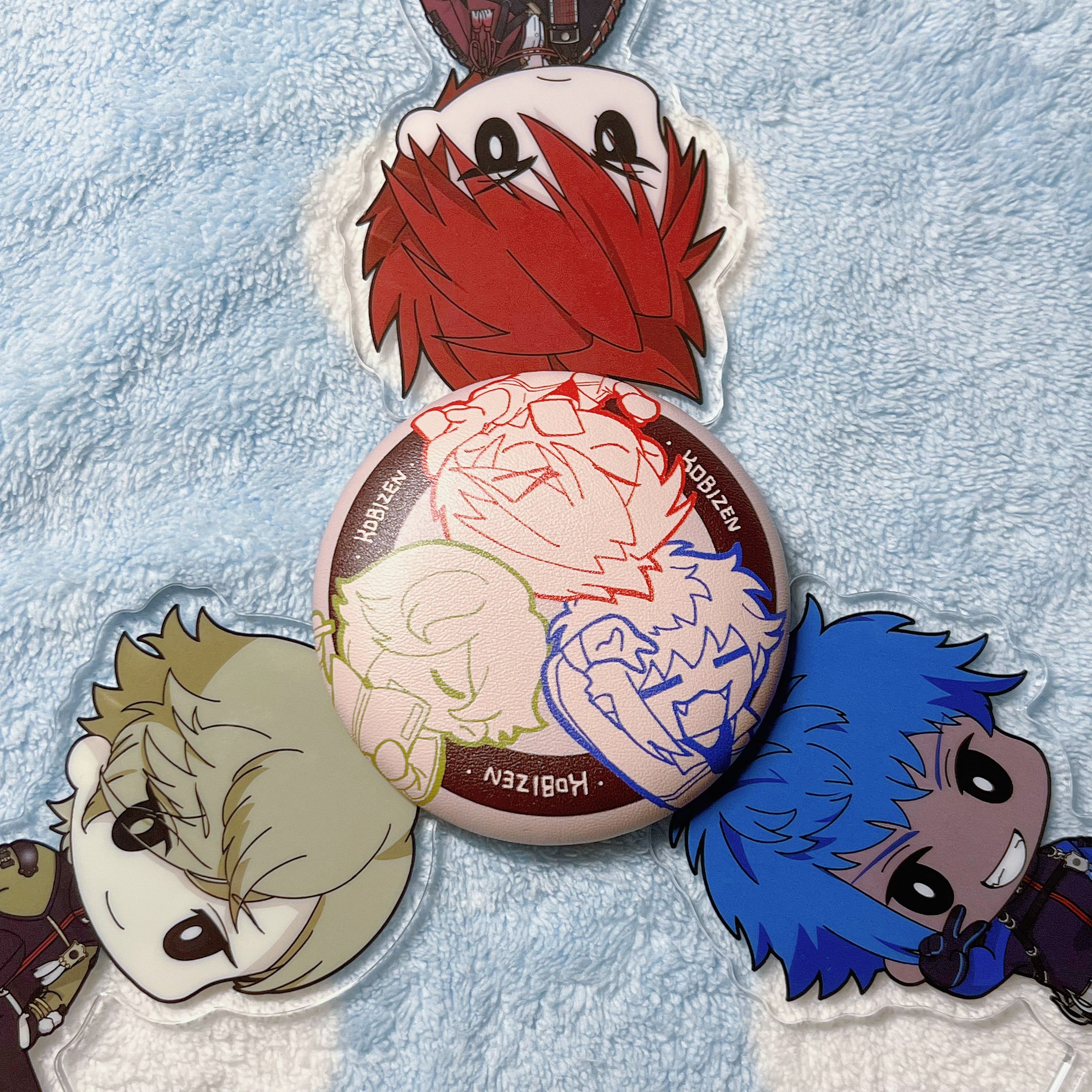 古備前PU皮軟徽章