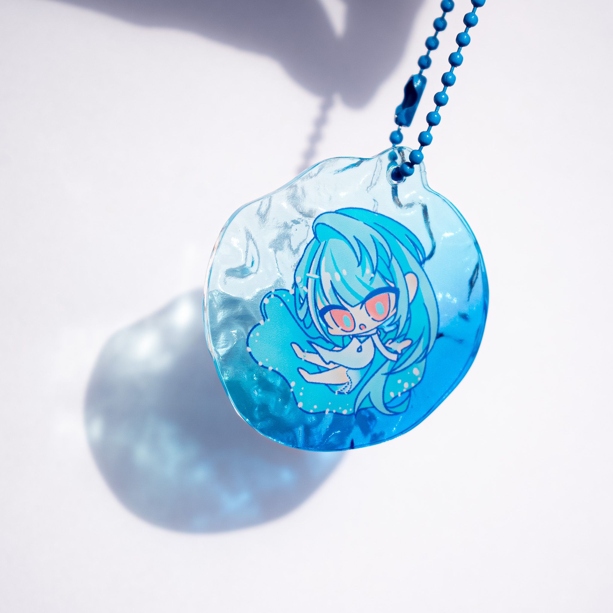 水波紋壓克力吊飾