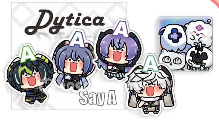 Dytica全斷貼紙包5入-銀河模