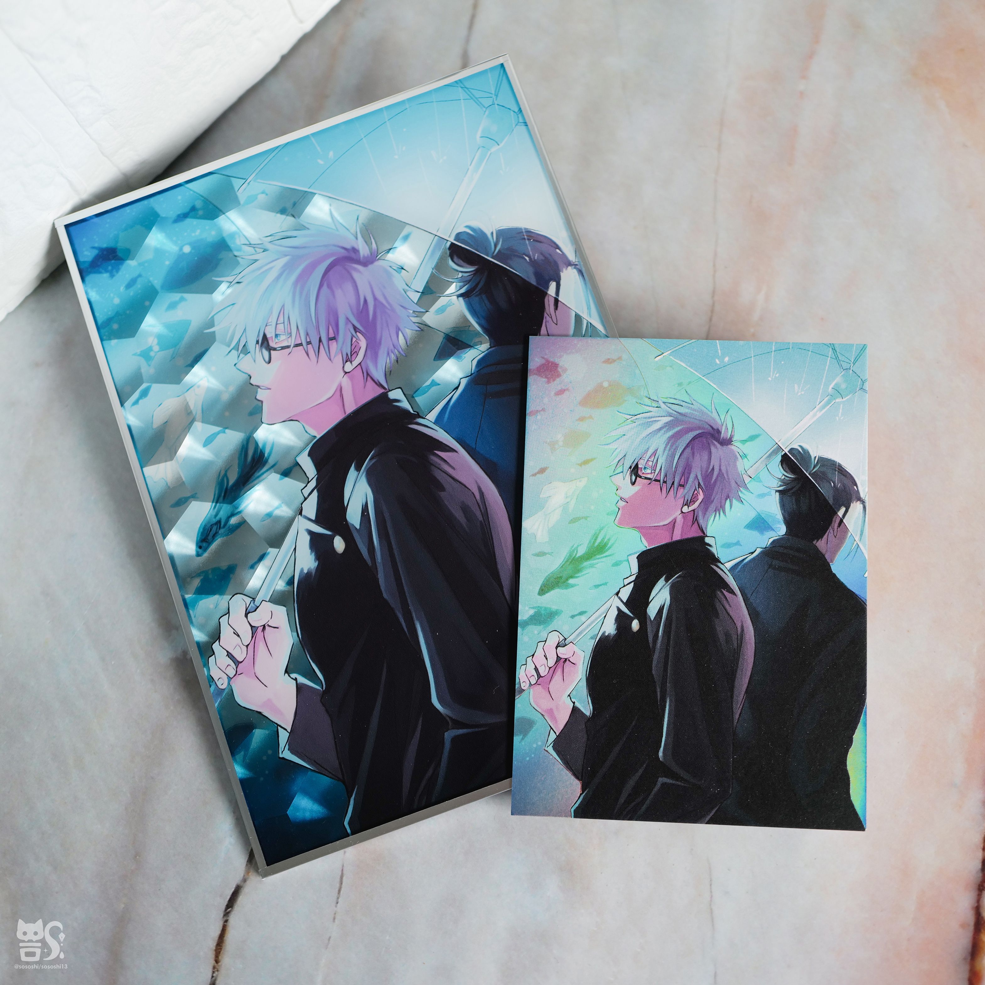 【壓克力色紙】五條悟 / 夏油傑（贈同款明信片）